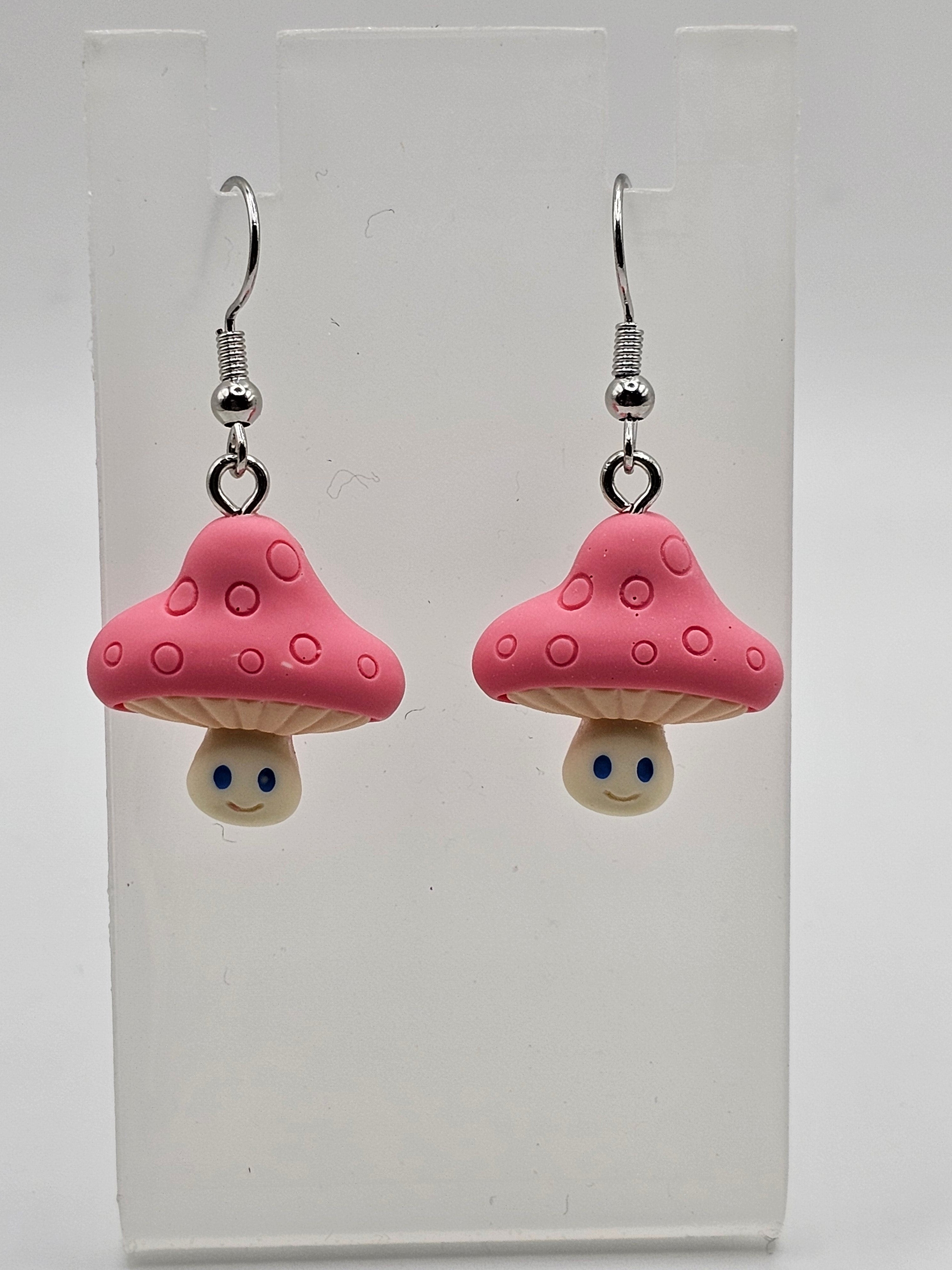 Mushroom Head Earrings