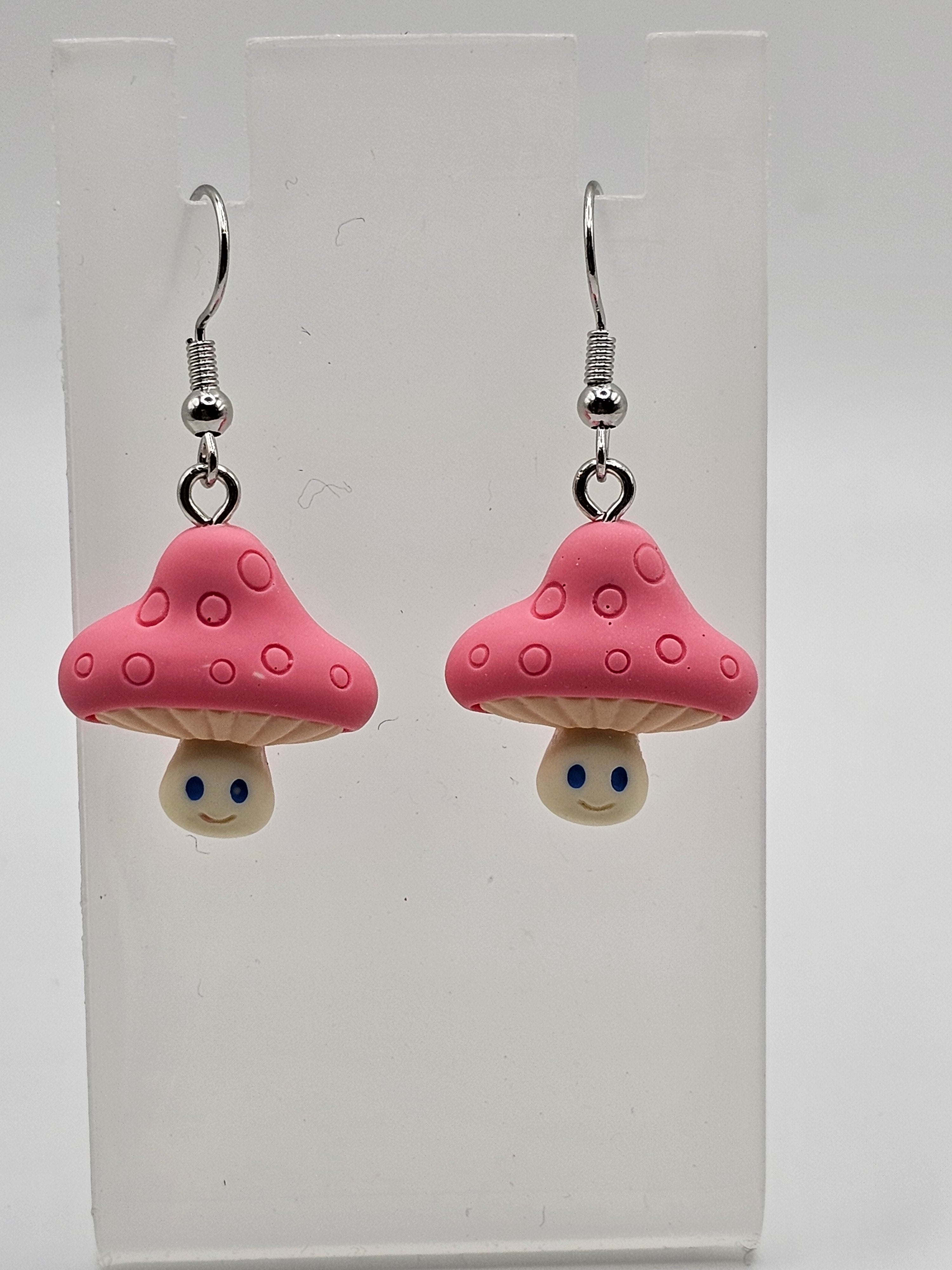 Mushroom Head Earrings