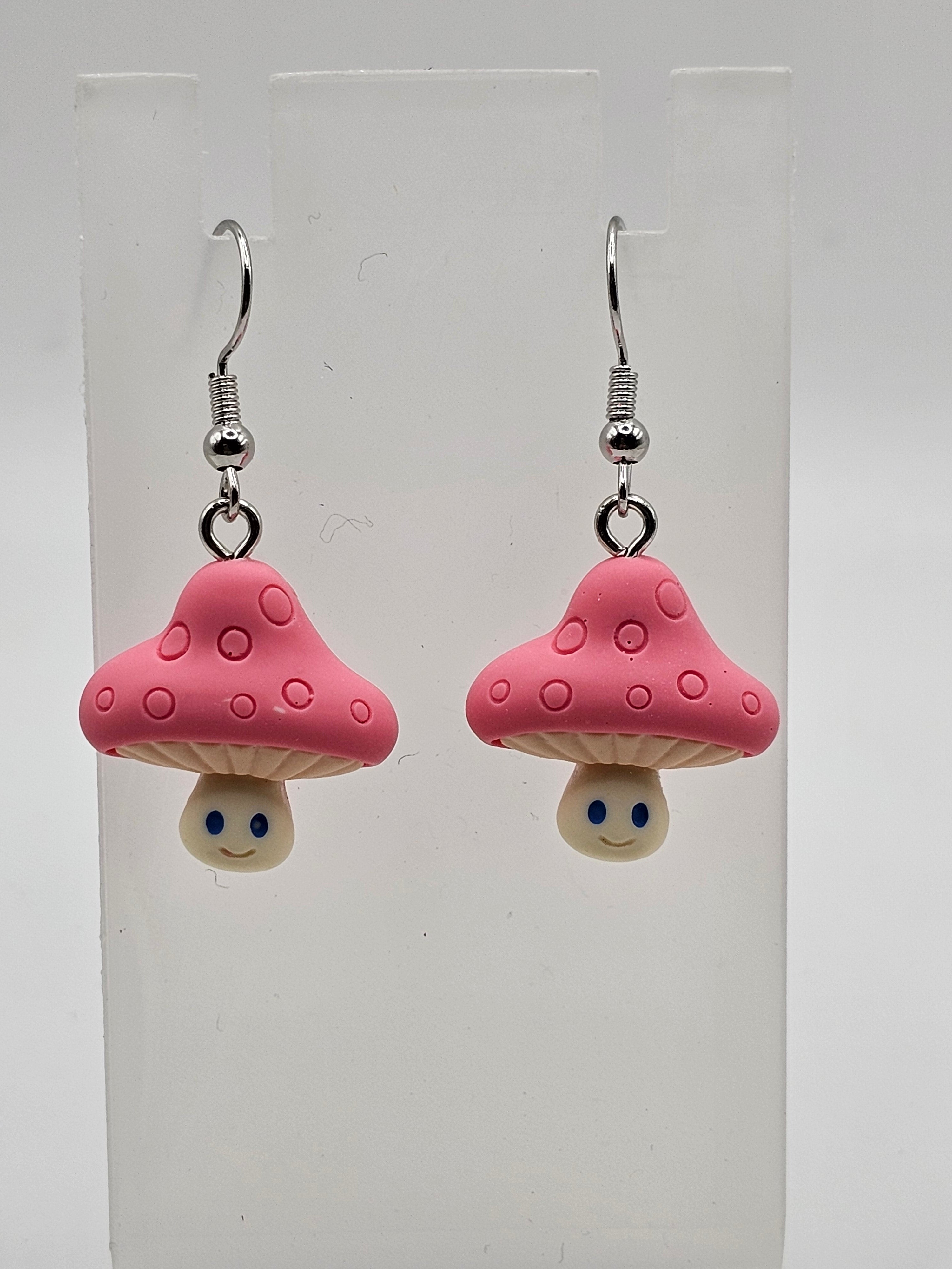 Mushroom Head Earrings