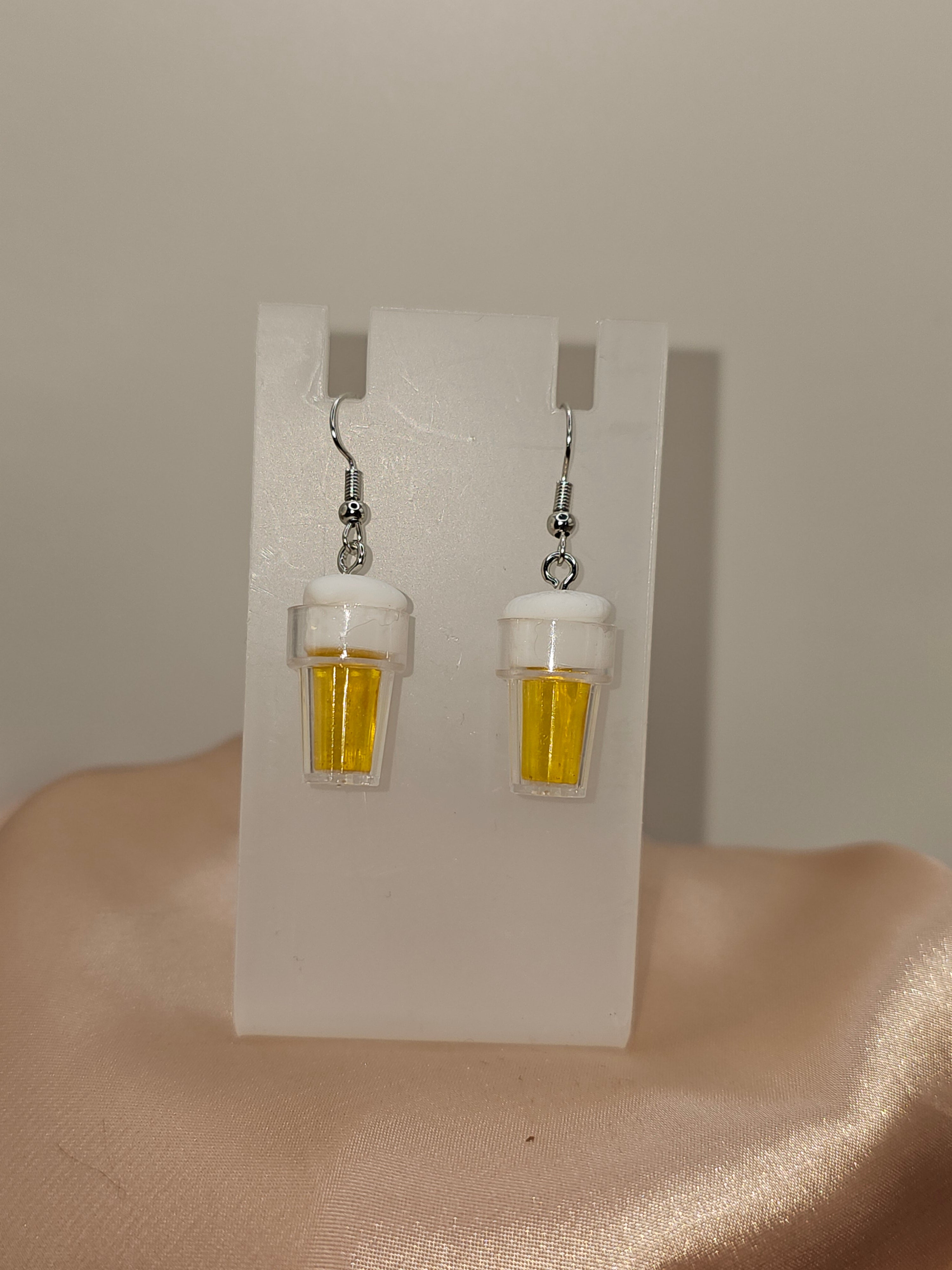 Beer Glass Earrings