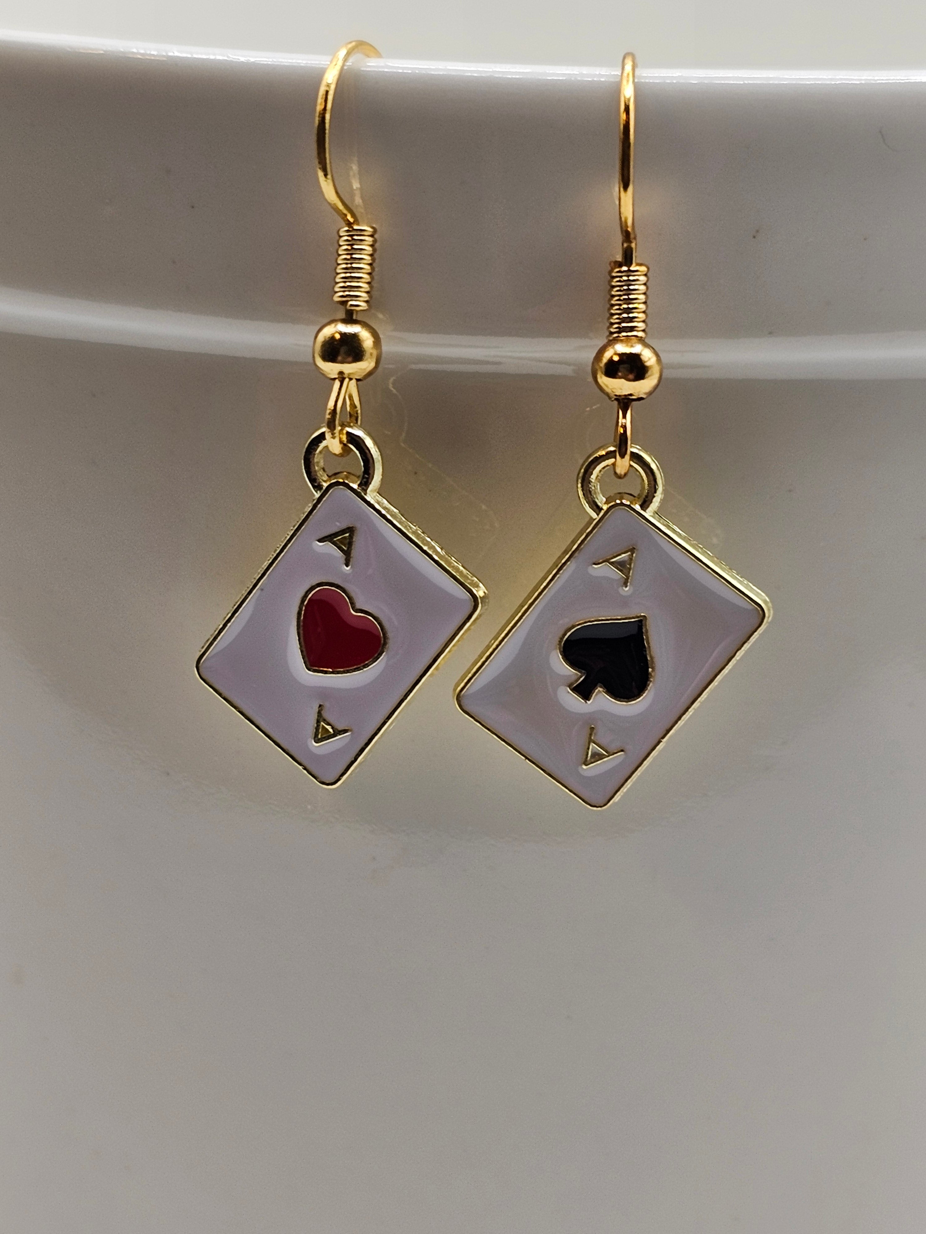 Playing Card Earrings