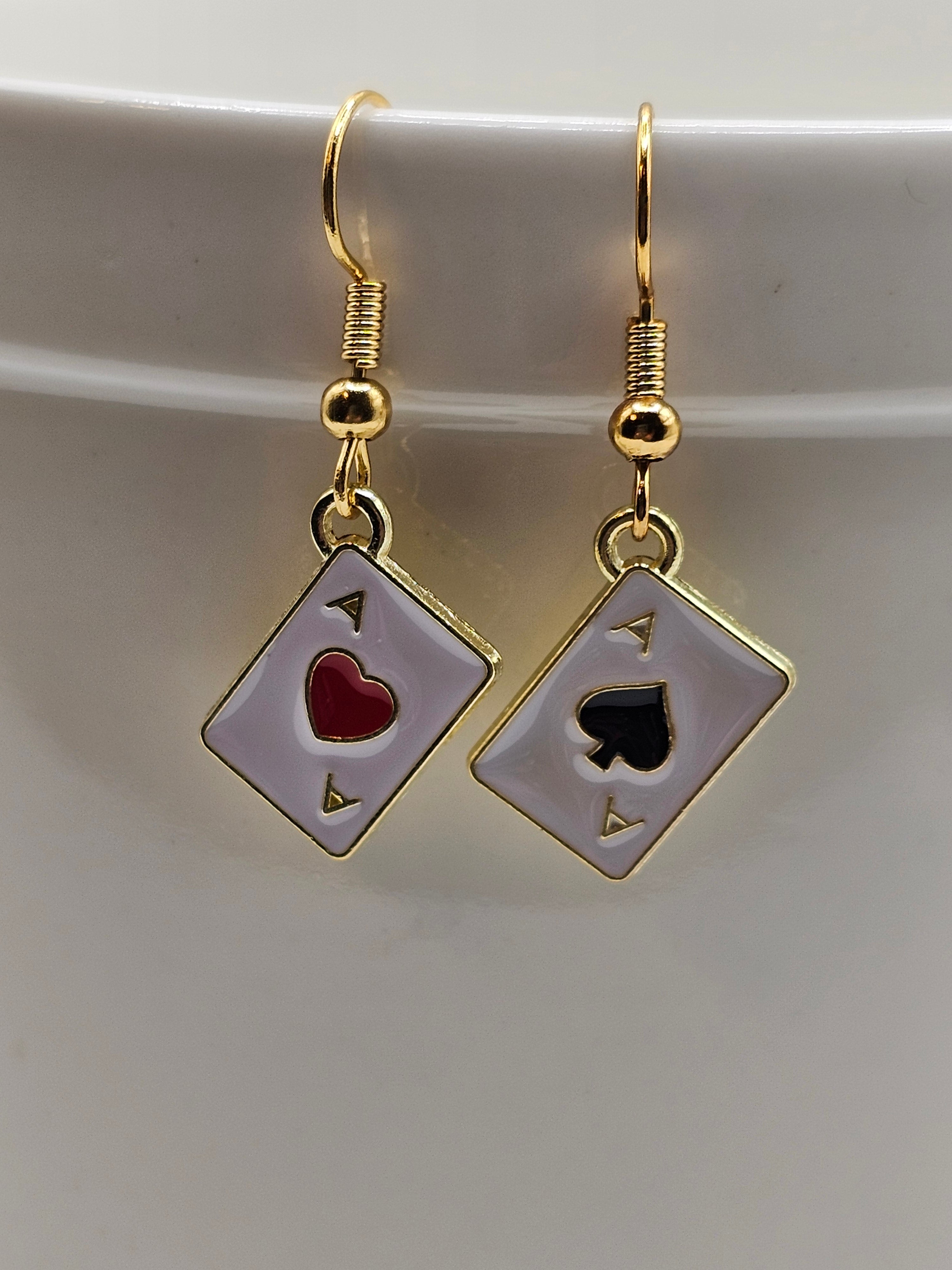 Playing Card Earrings