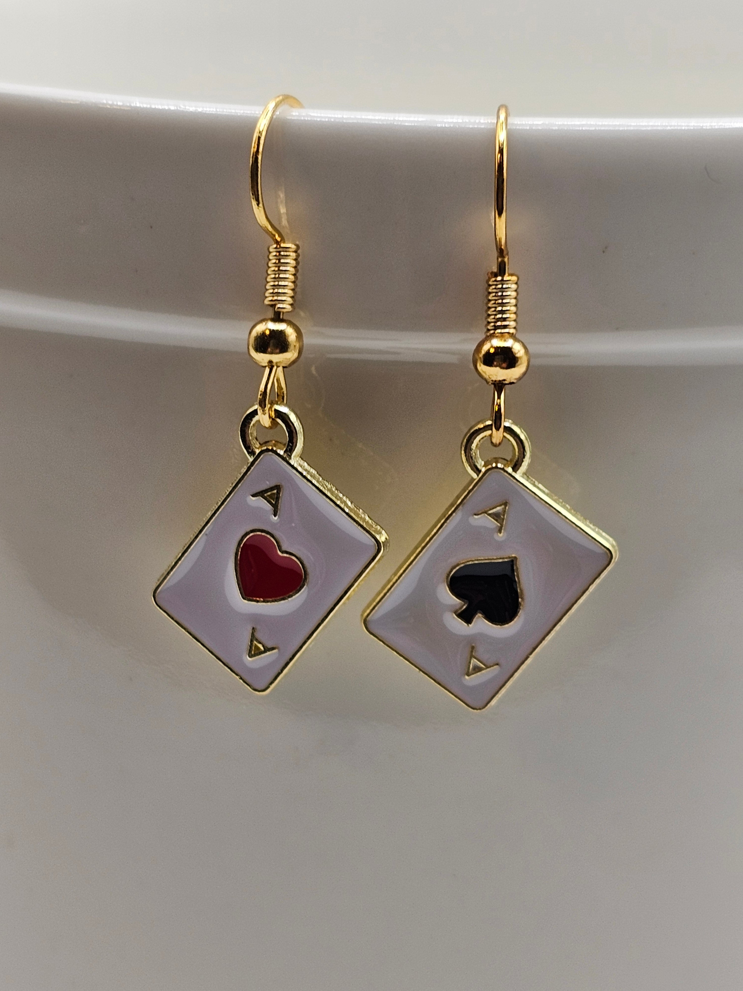 Playing Card Earrings