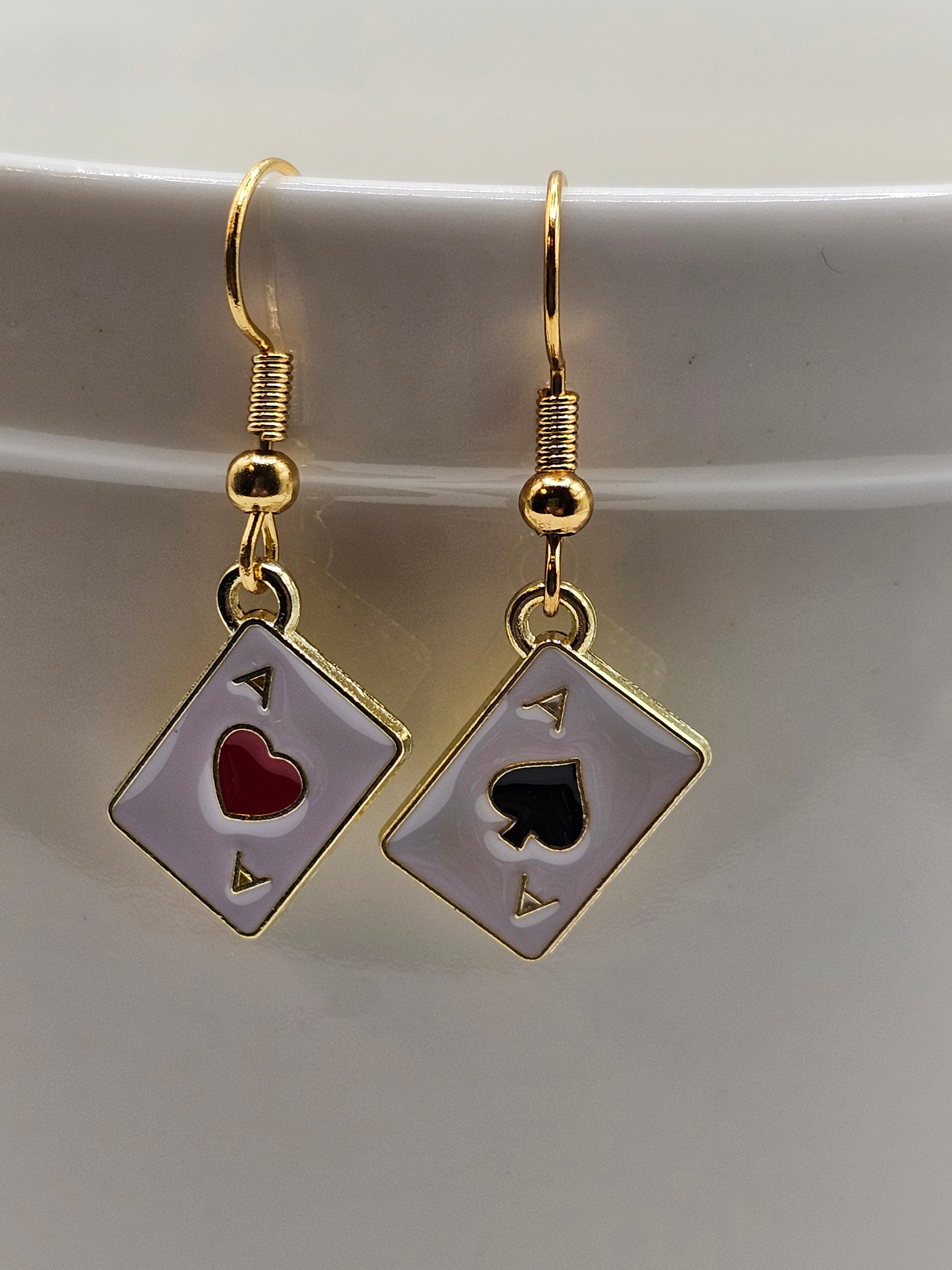 Playing Card Earrings