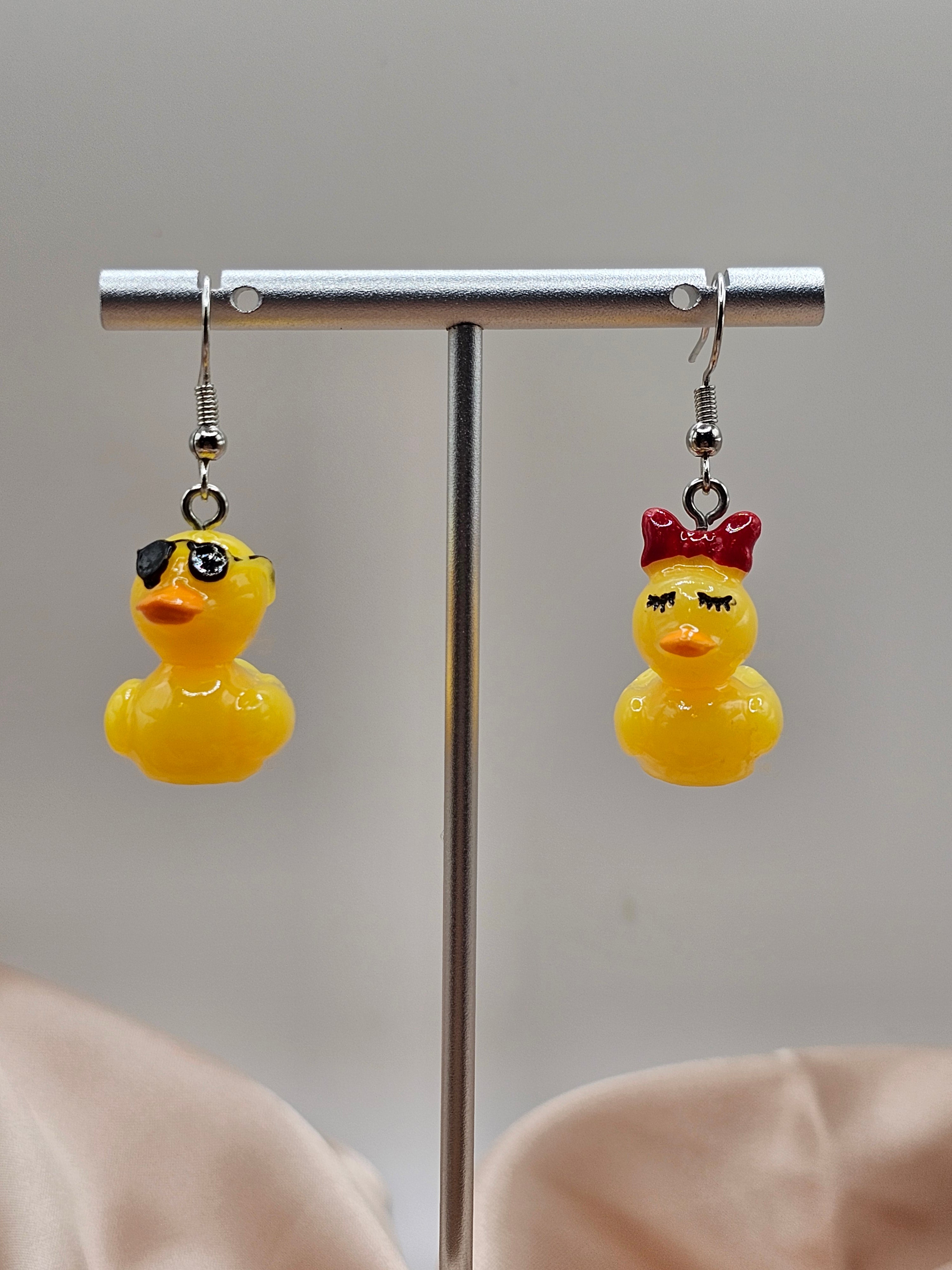 His&Her Duck Earrings