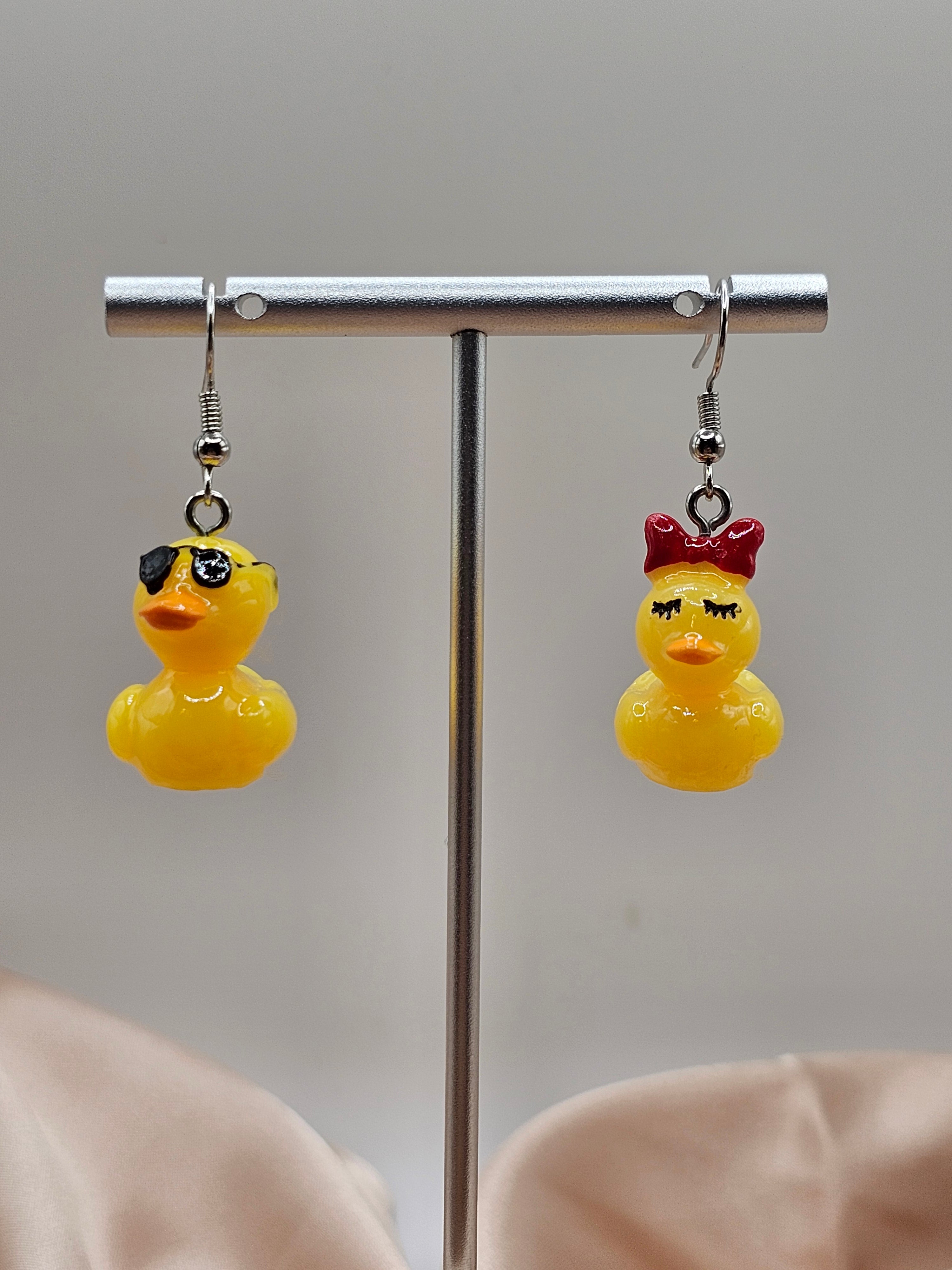 His&Her Duck Earrings