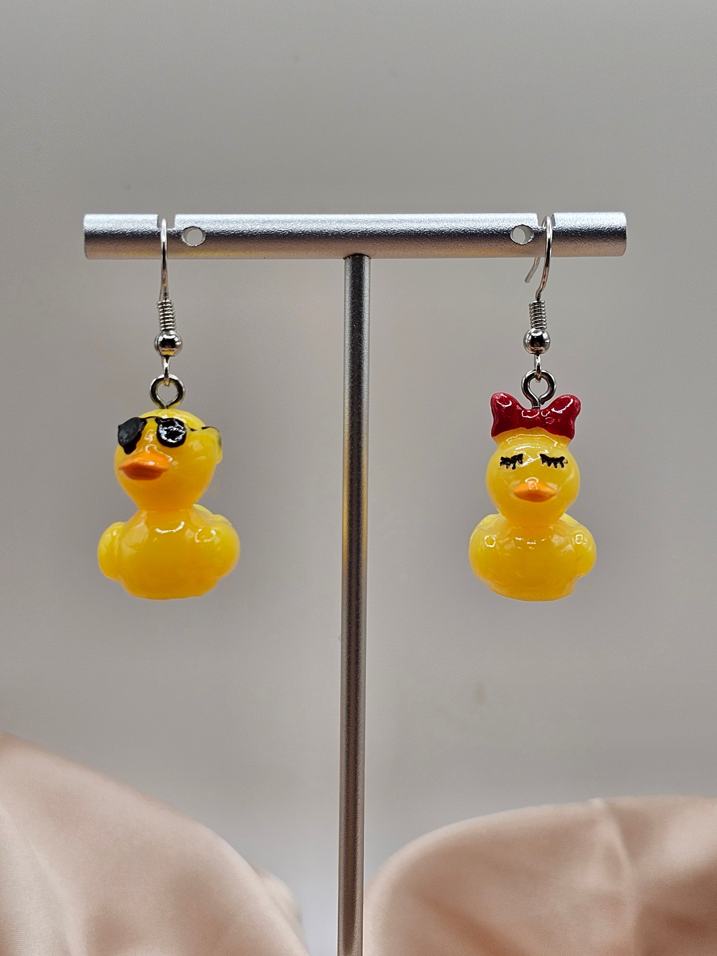 His&Her Duck Earrings