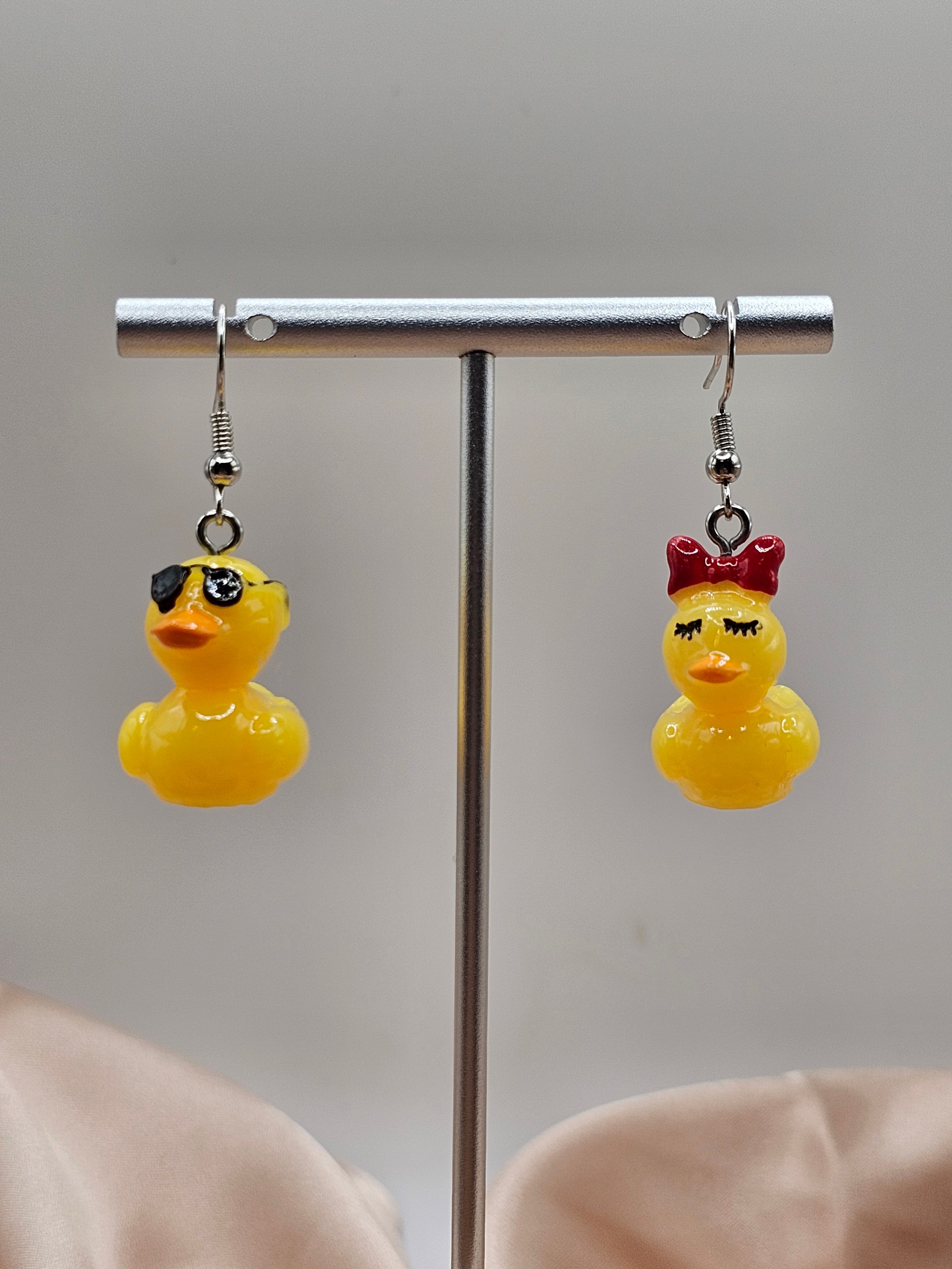 His&Her Duck Earrings