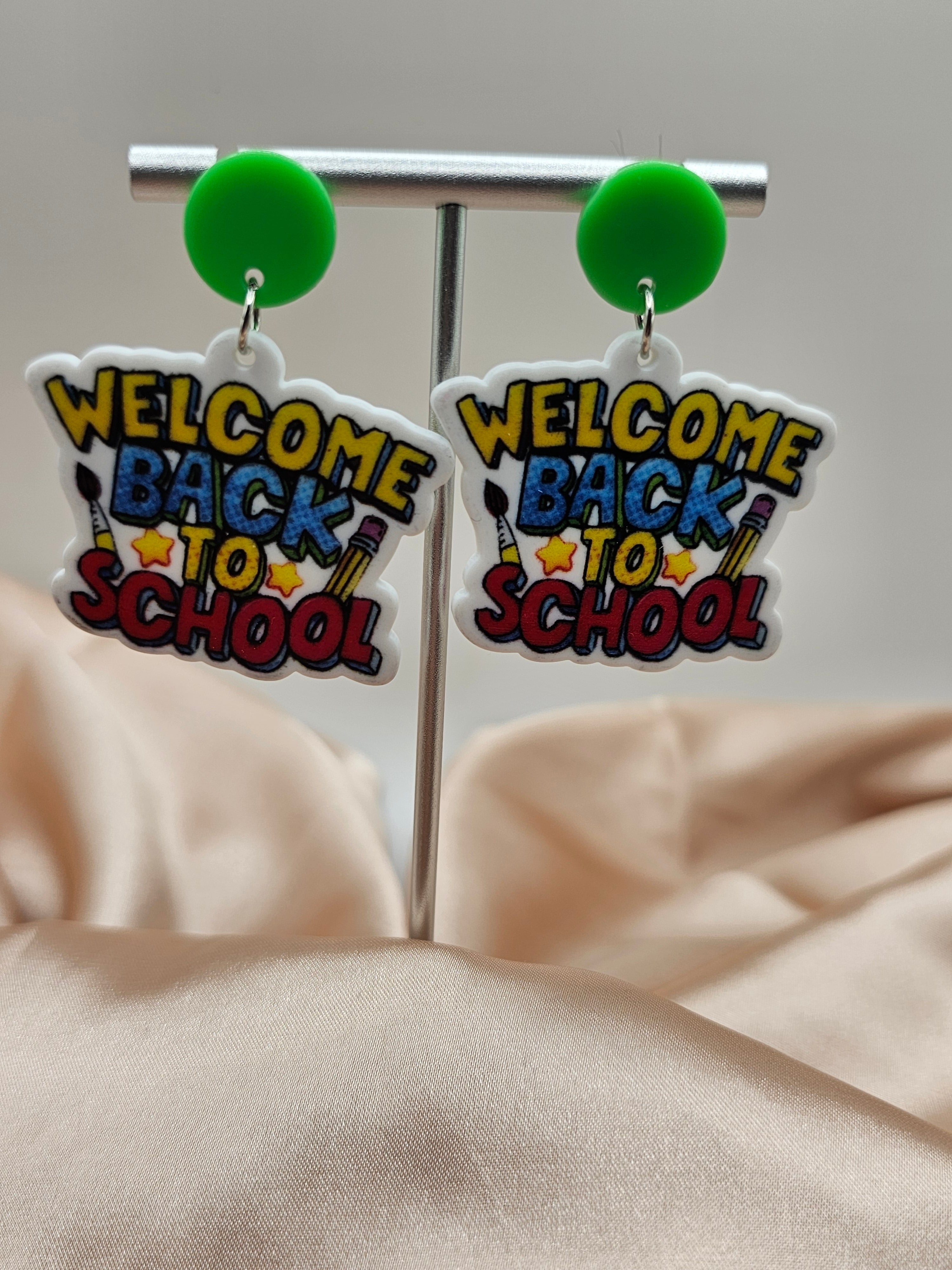 Welcome Back to School Earrings