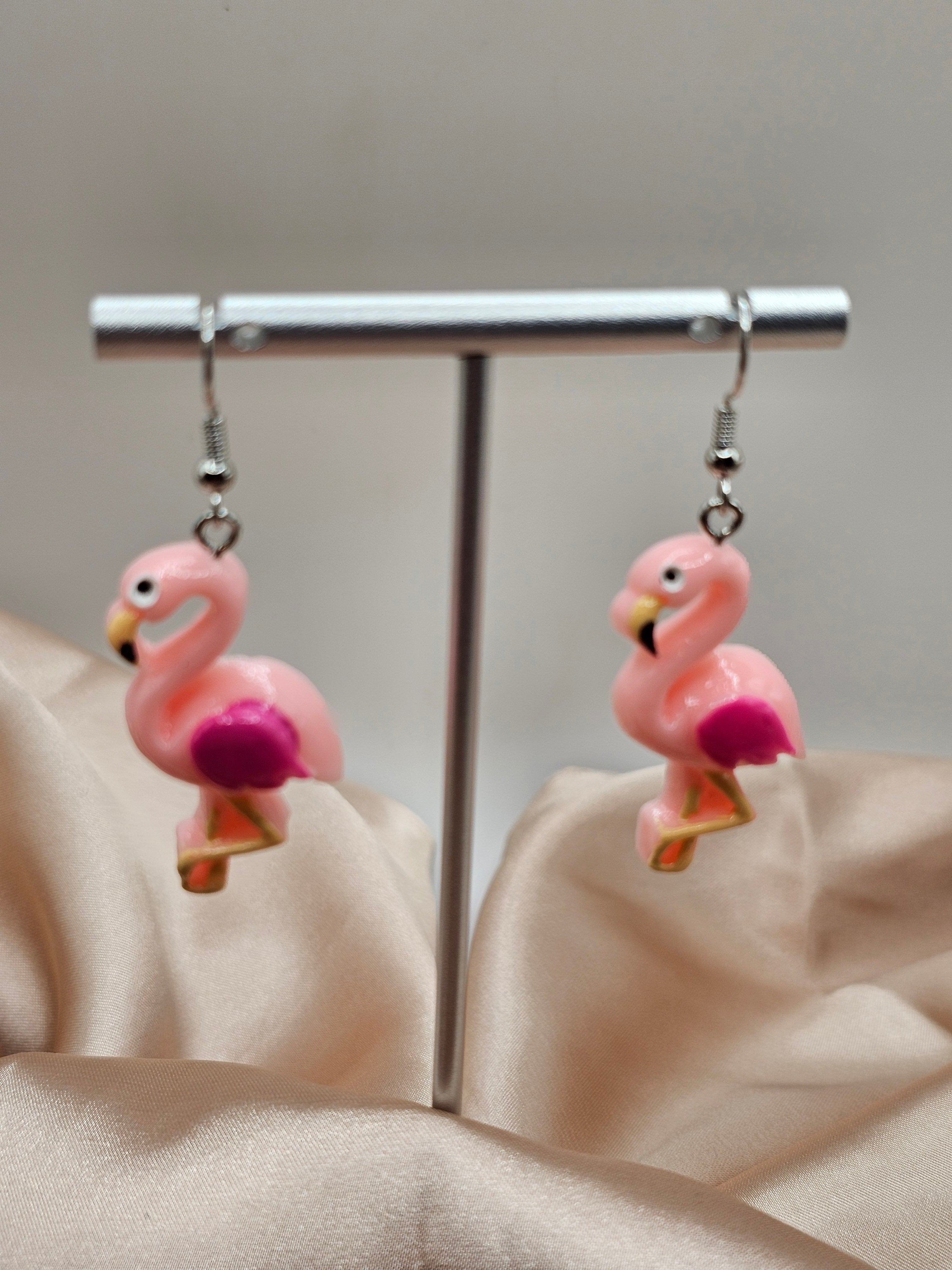 Pink Flamingo Earrings