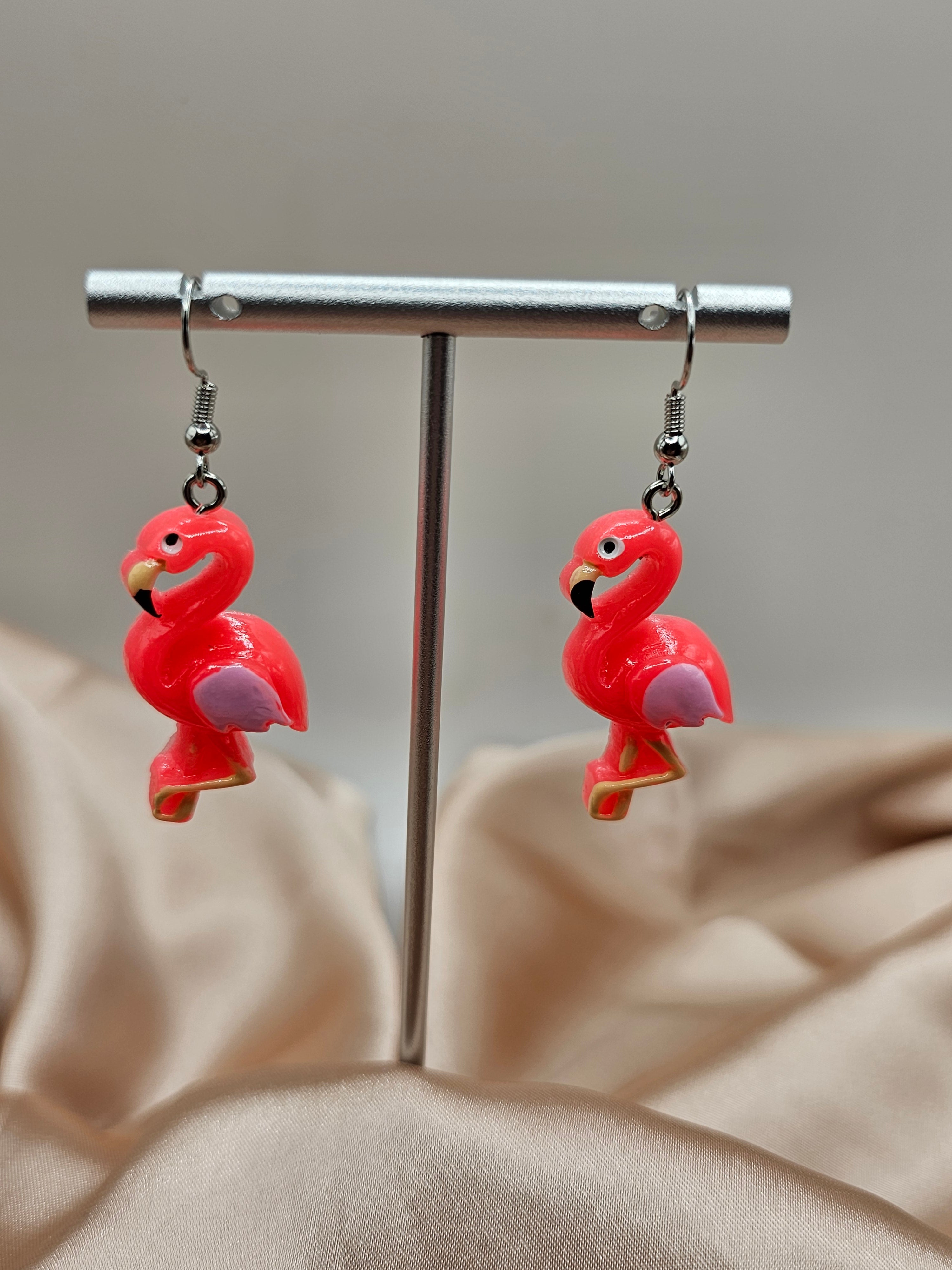 Pink Flamingo Earrings