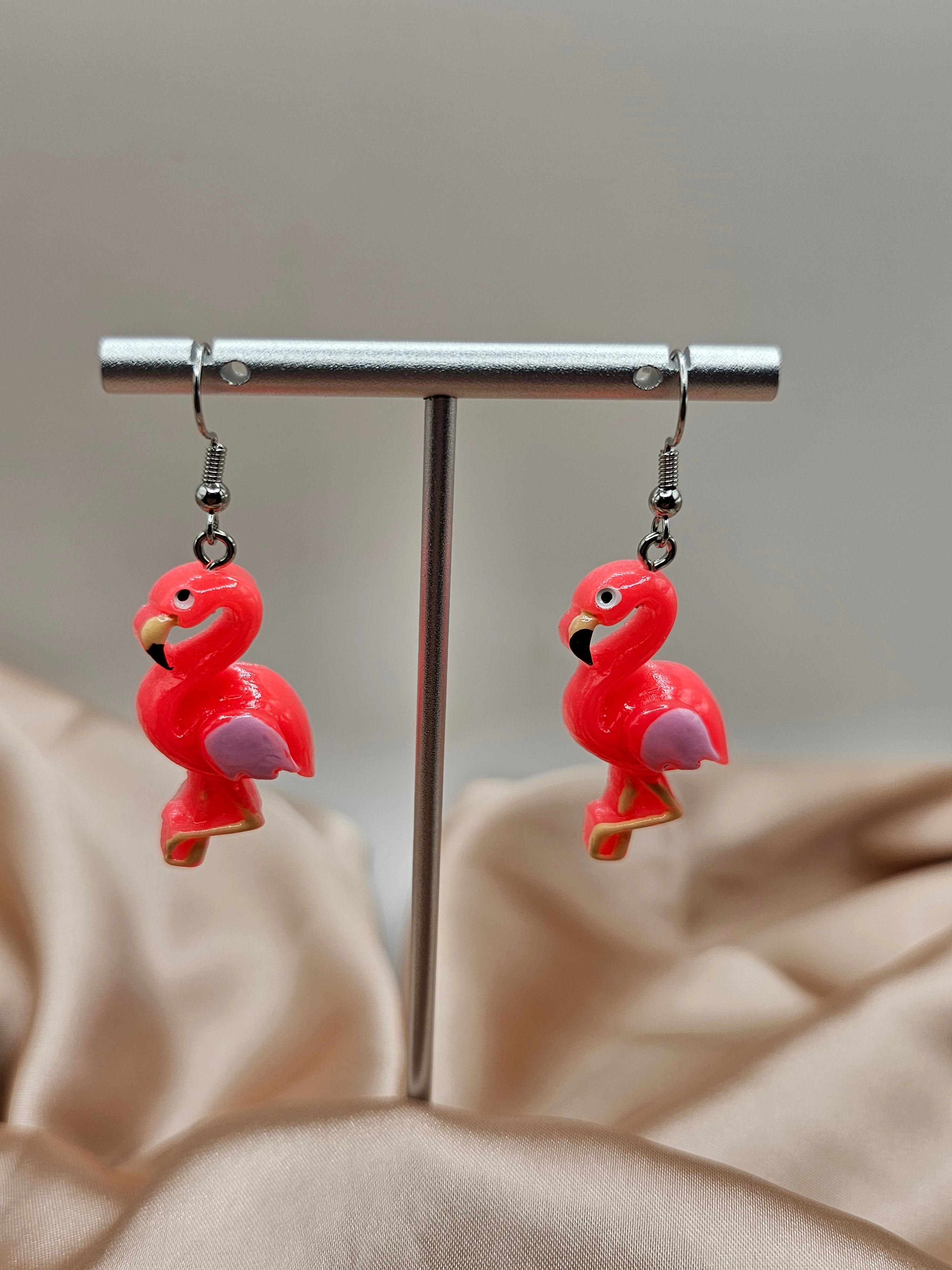 Pink Flamingo Earrings