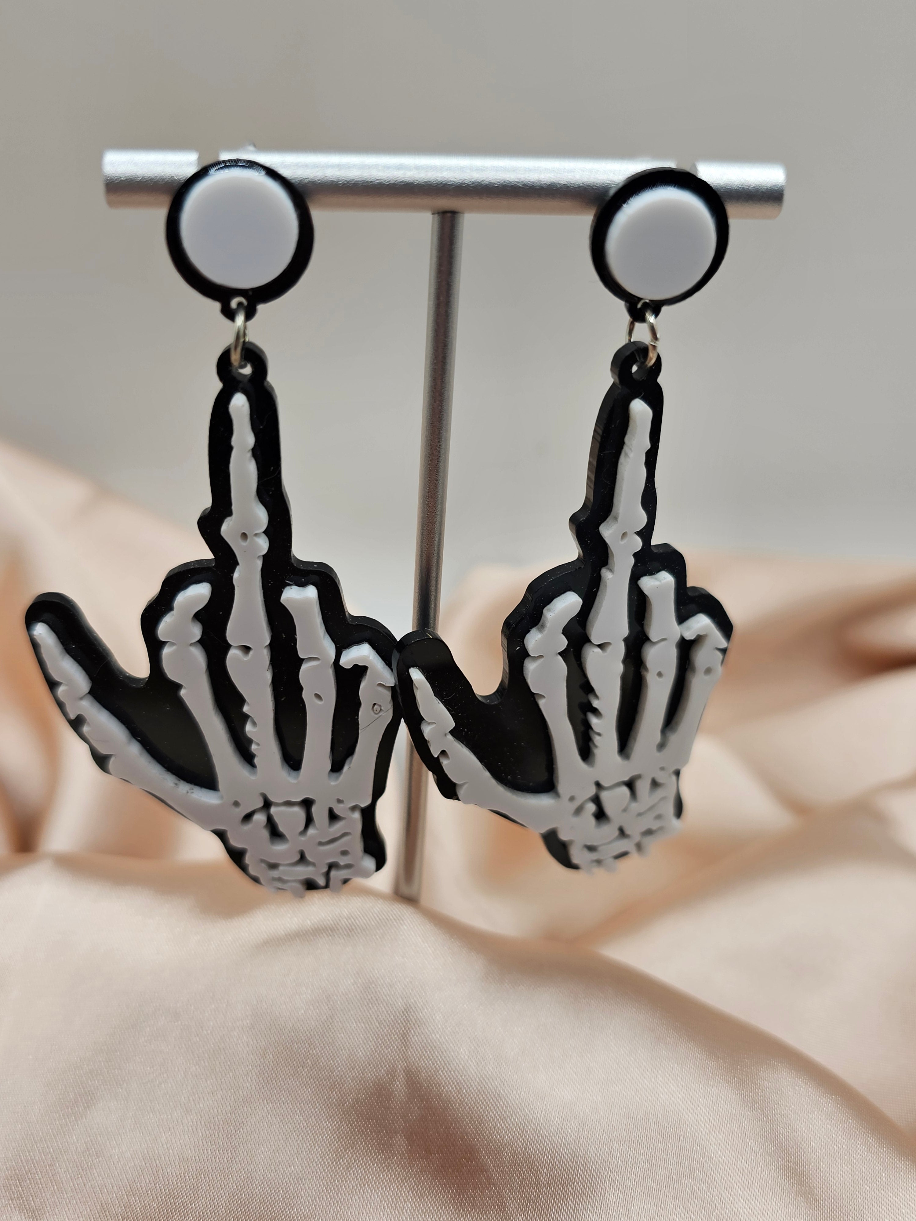 Skeleton Hand Earrings