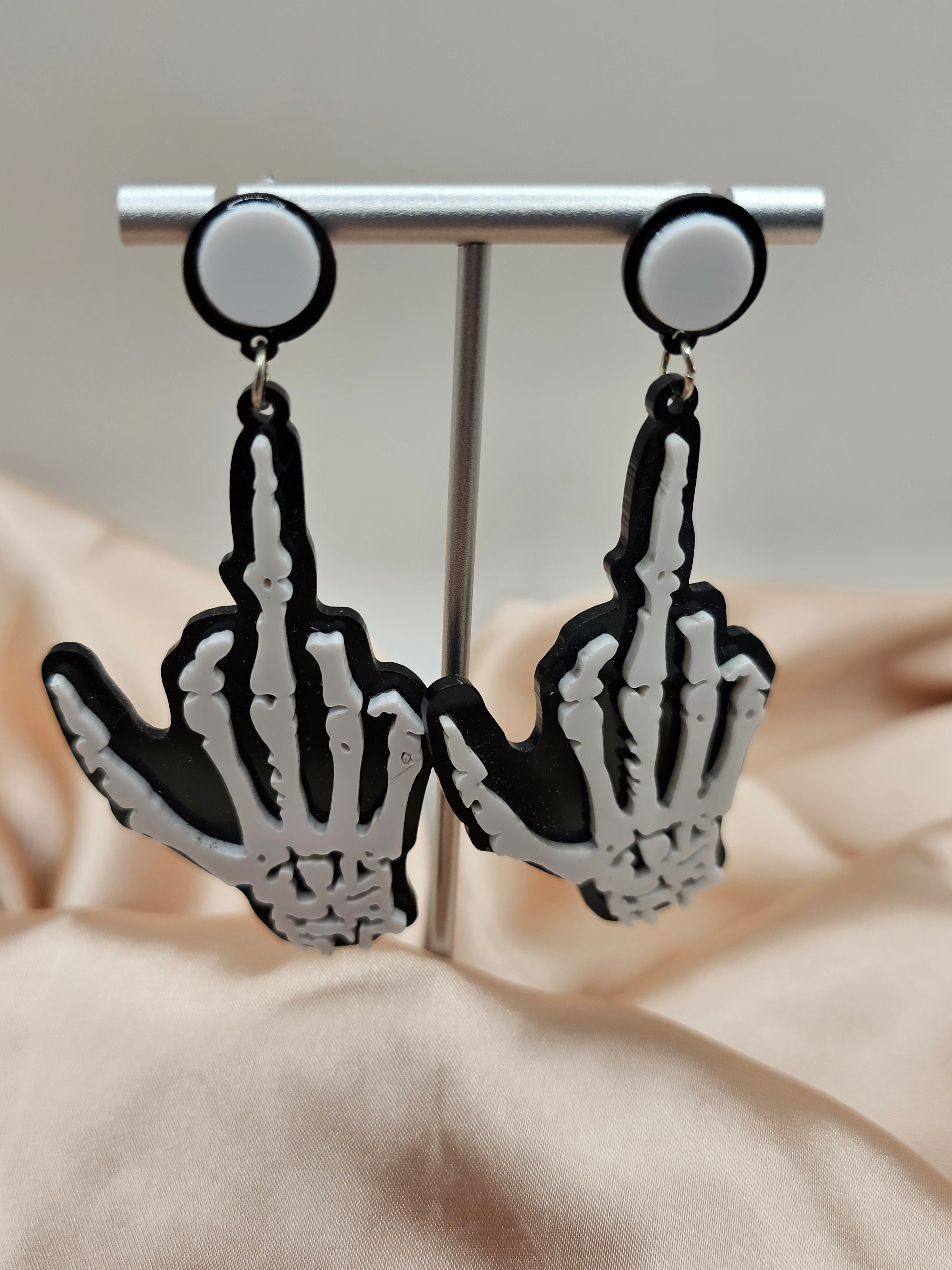 Skeleton Hand Earrings