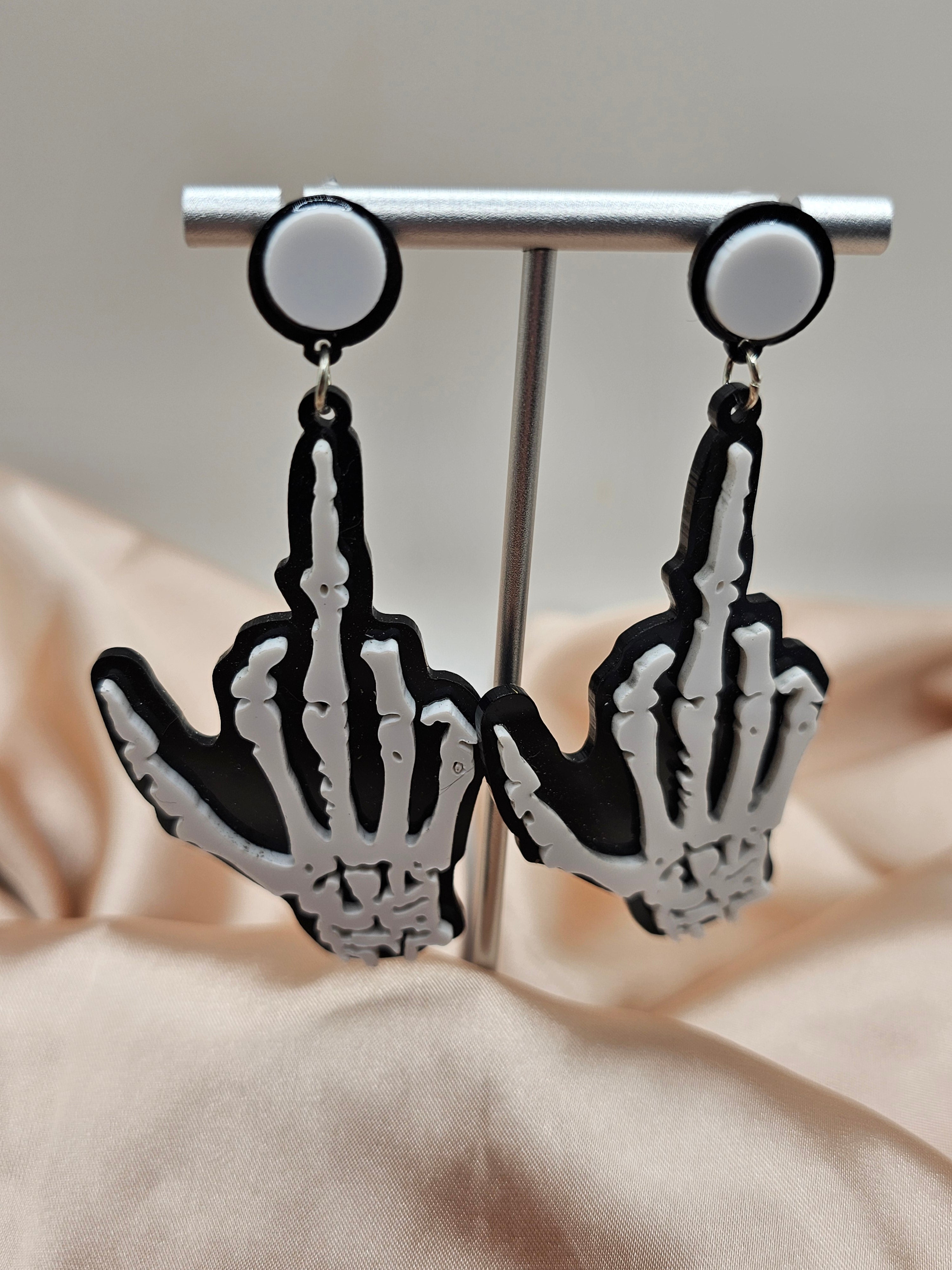 Skeleton Hand Earrings