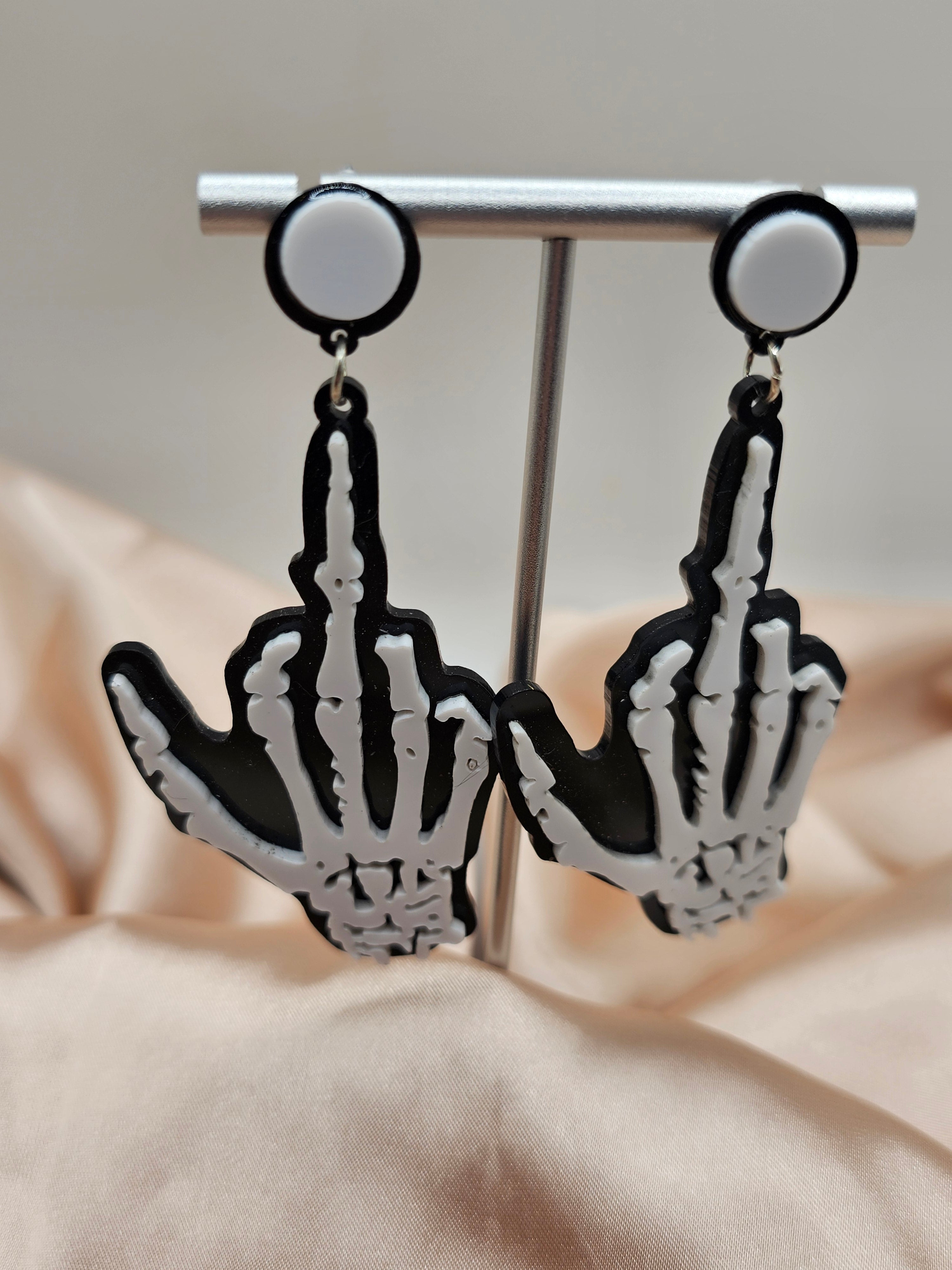 Skeleton Hand Earrings