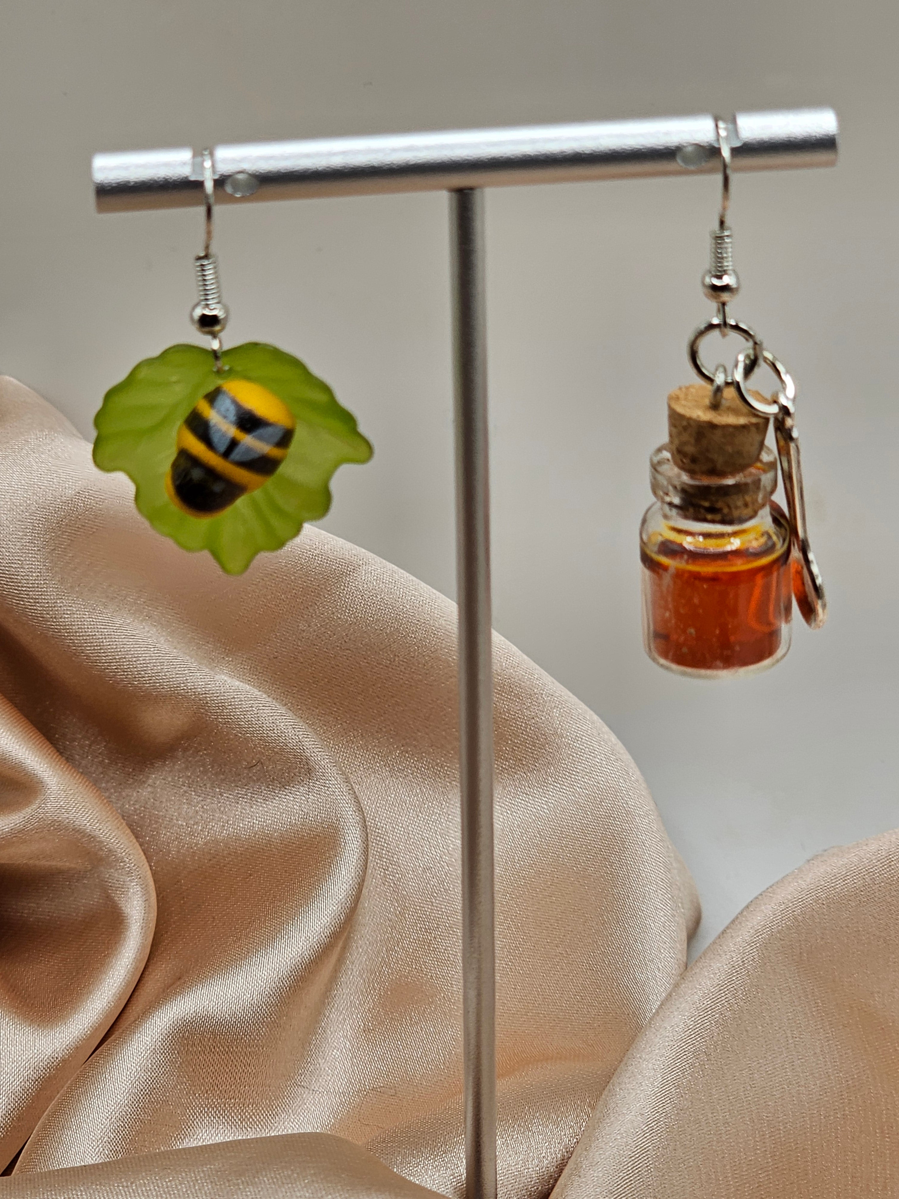 Honey and Bee Earrings