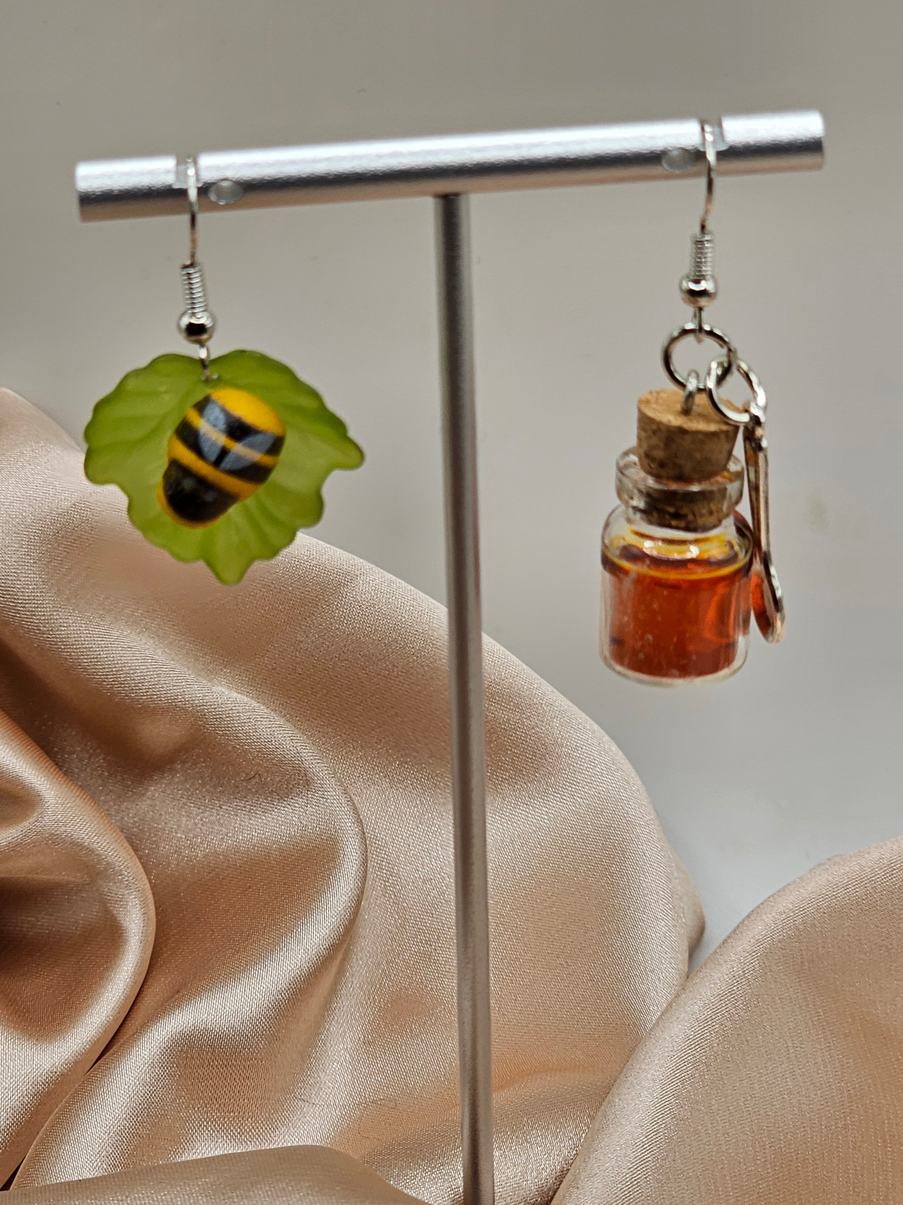 Honey and Bee Earrings