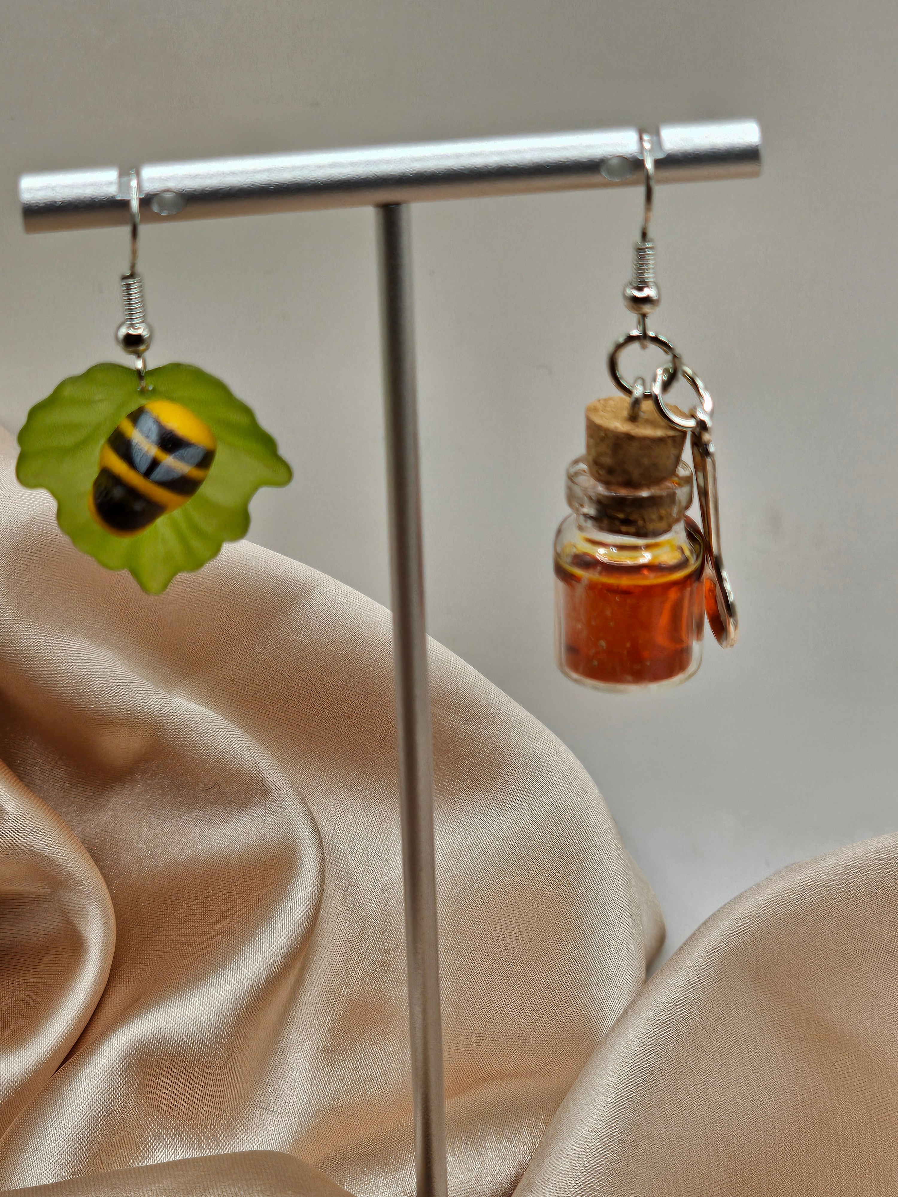 Honey and Bee Earrings