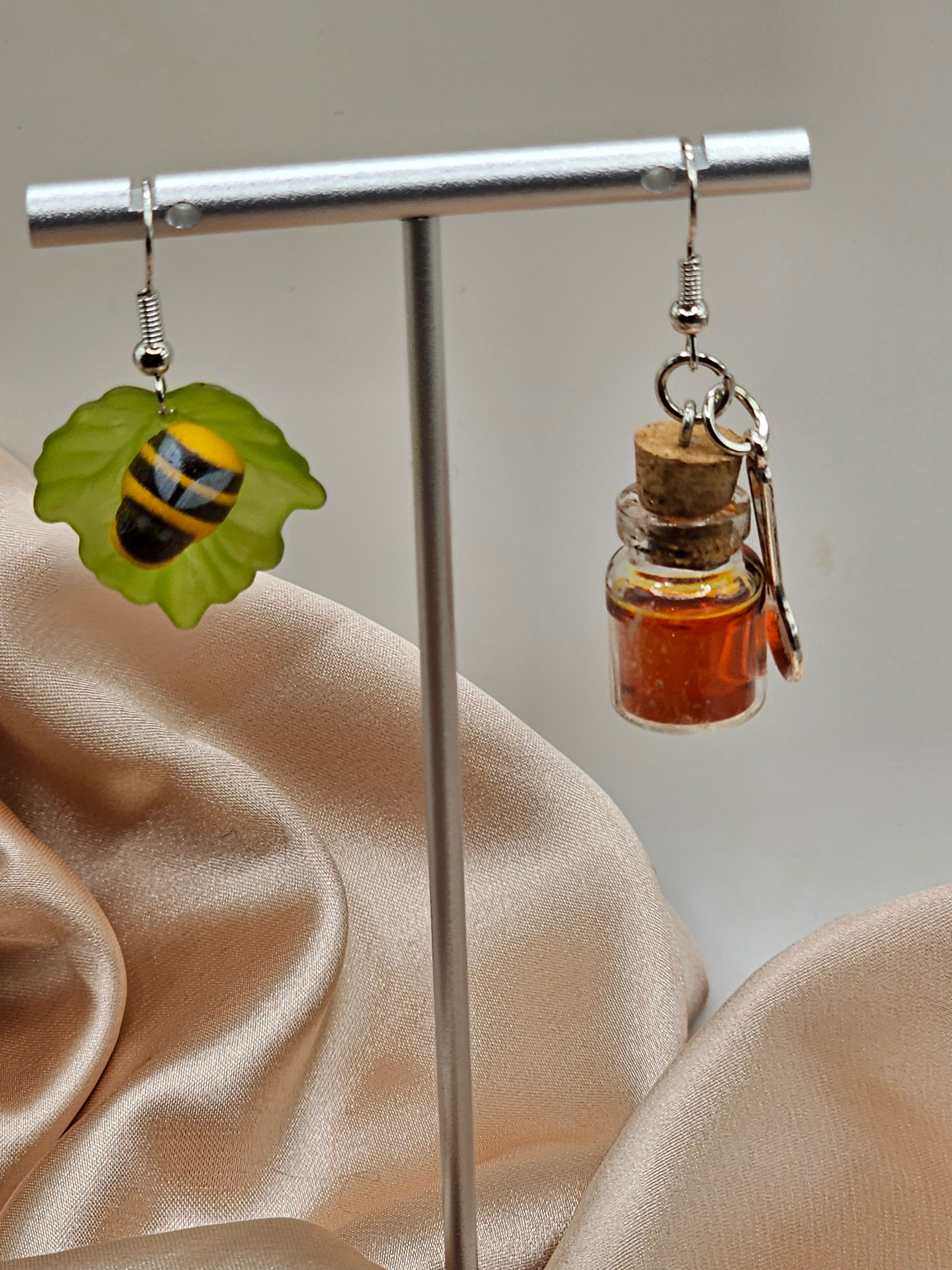 Honey and Bee Earrings