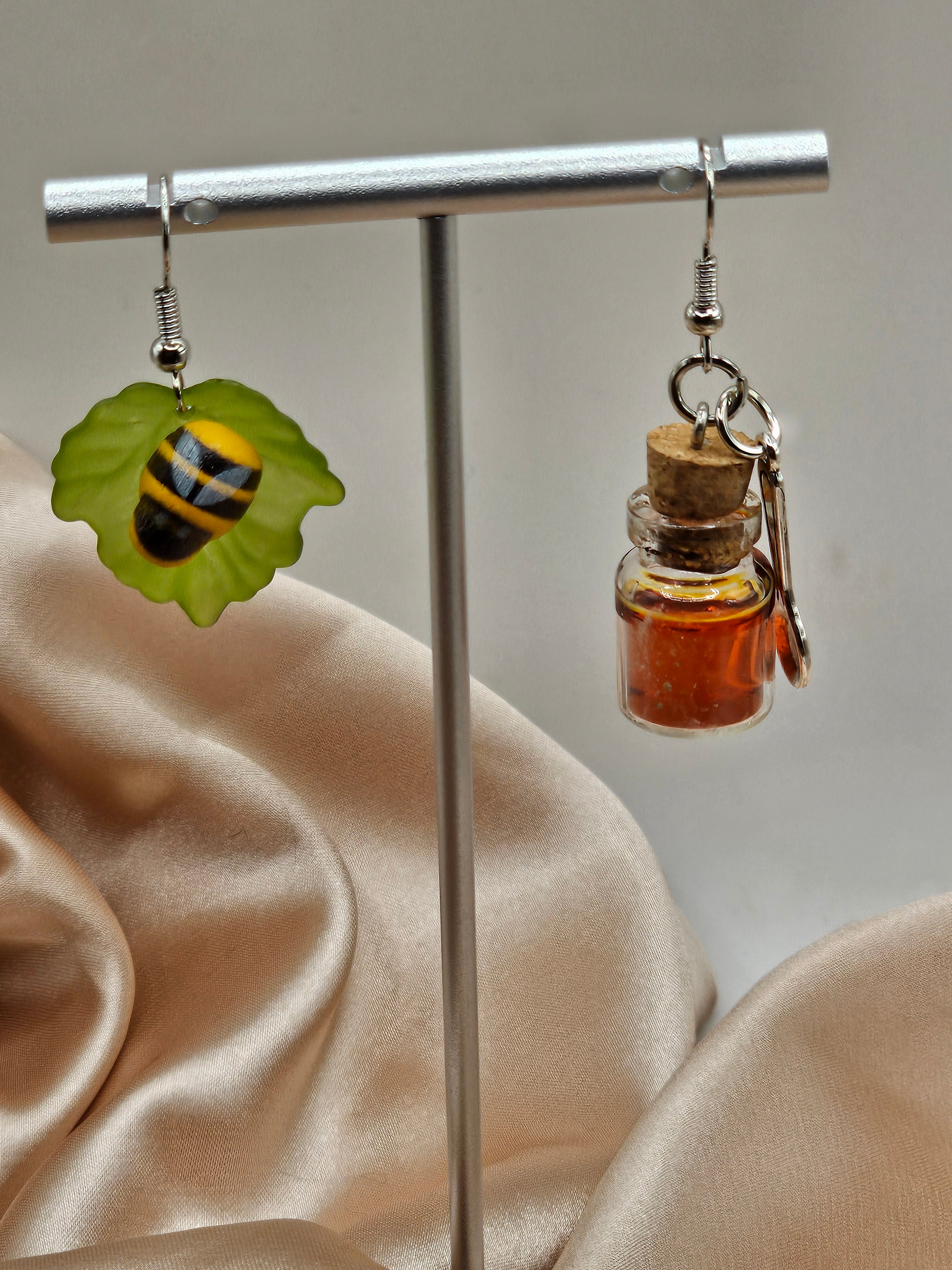 Honey and Bee Earrings