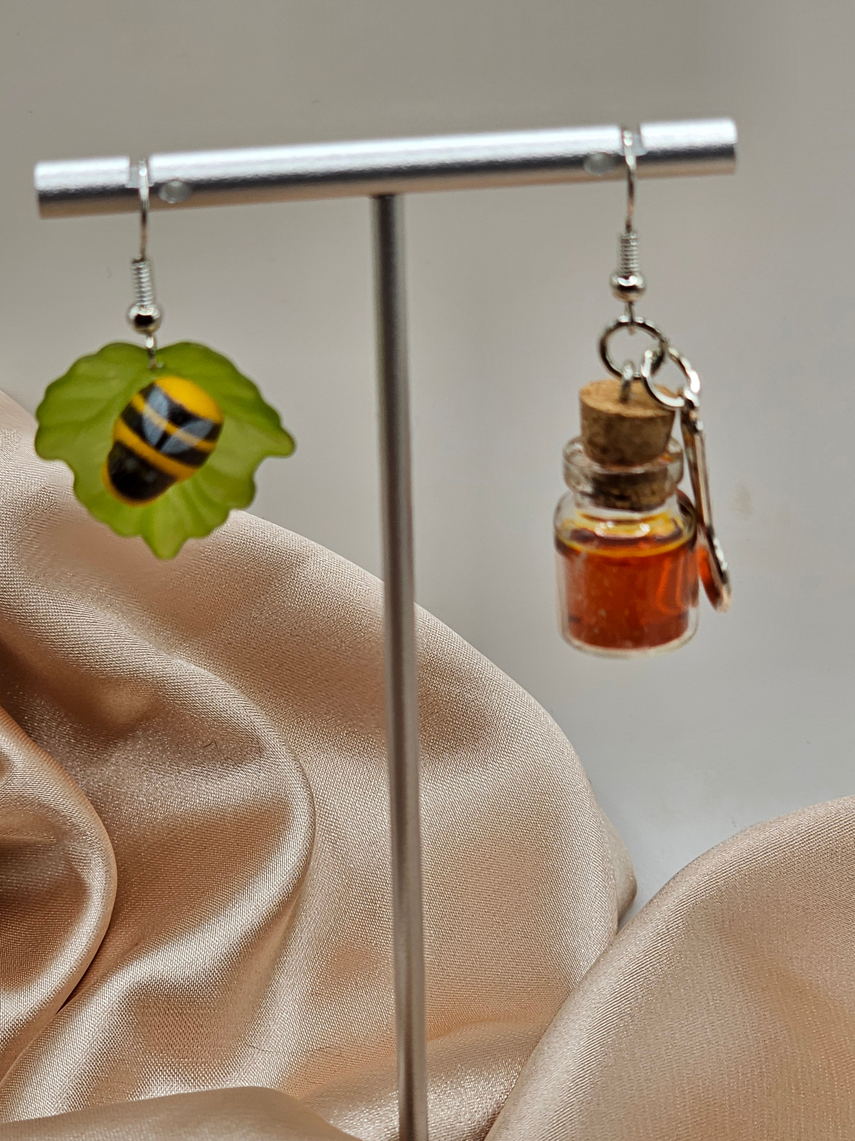 Honey and Bee Earrings