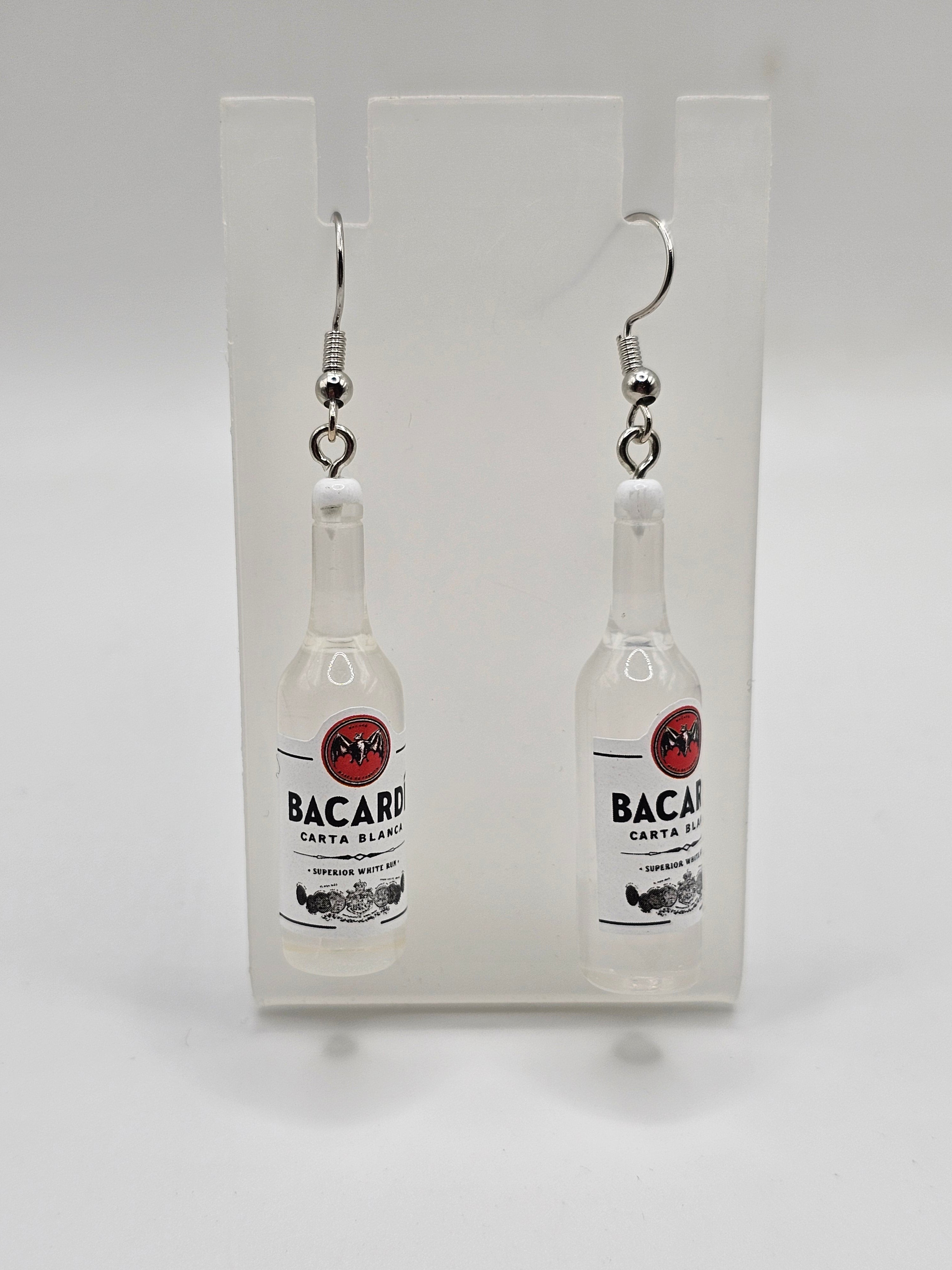 Bacardi Bottle Earrings