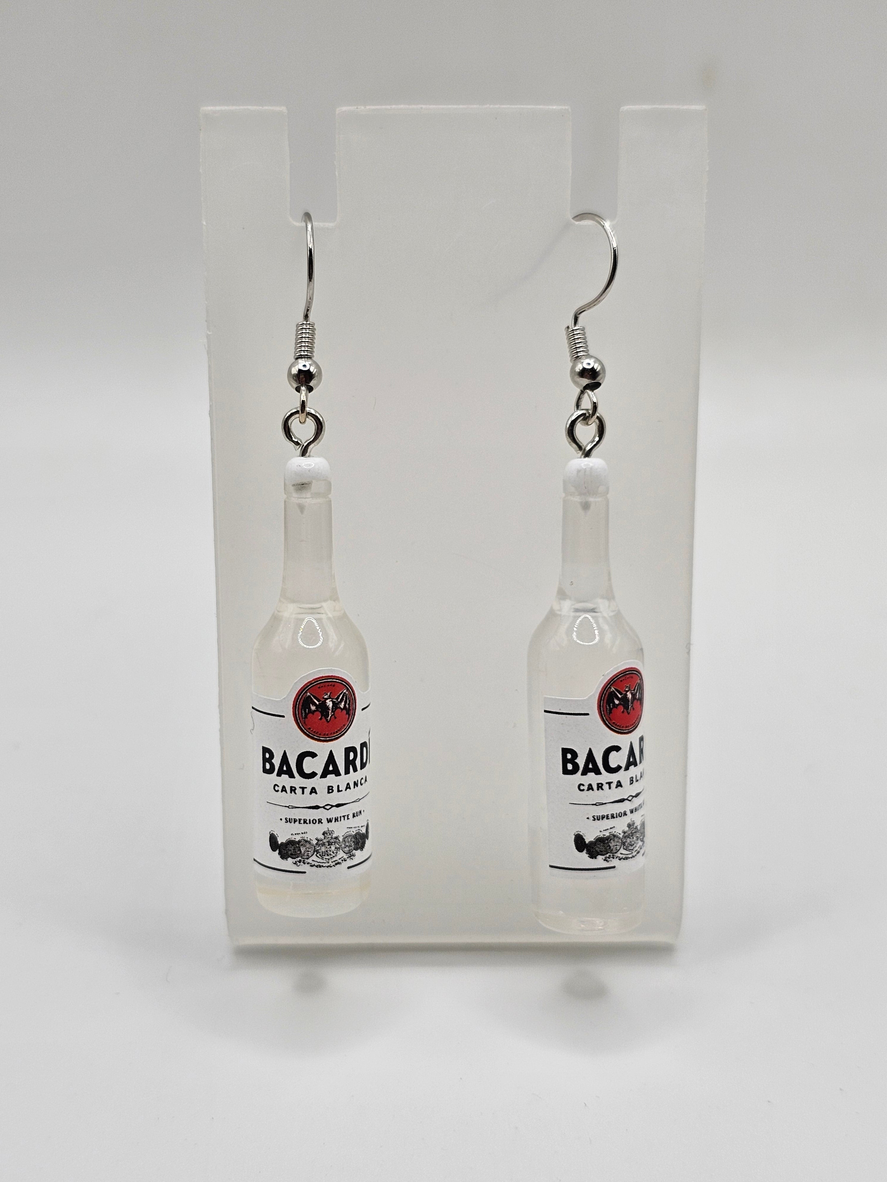 Bacardi Bottle Earrings