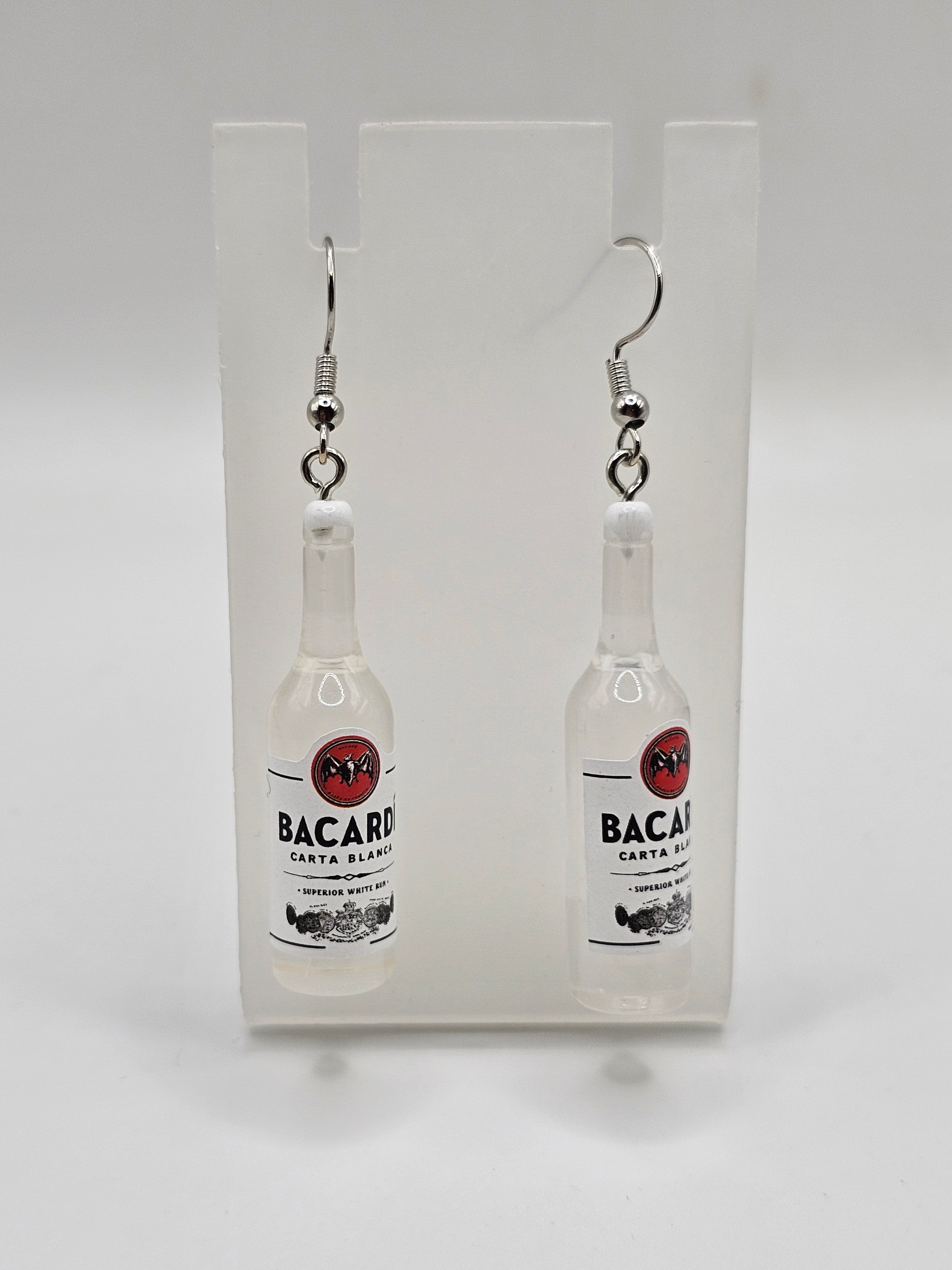 Bacardi Bottle Earrings