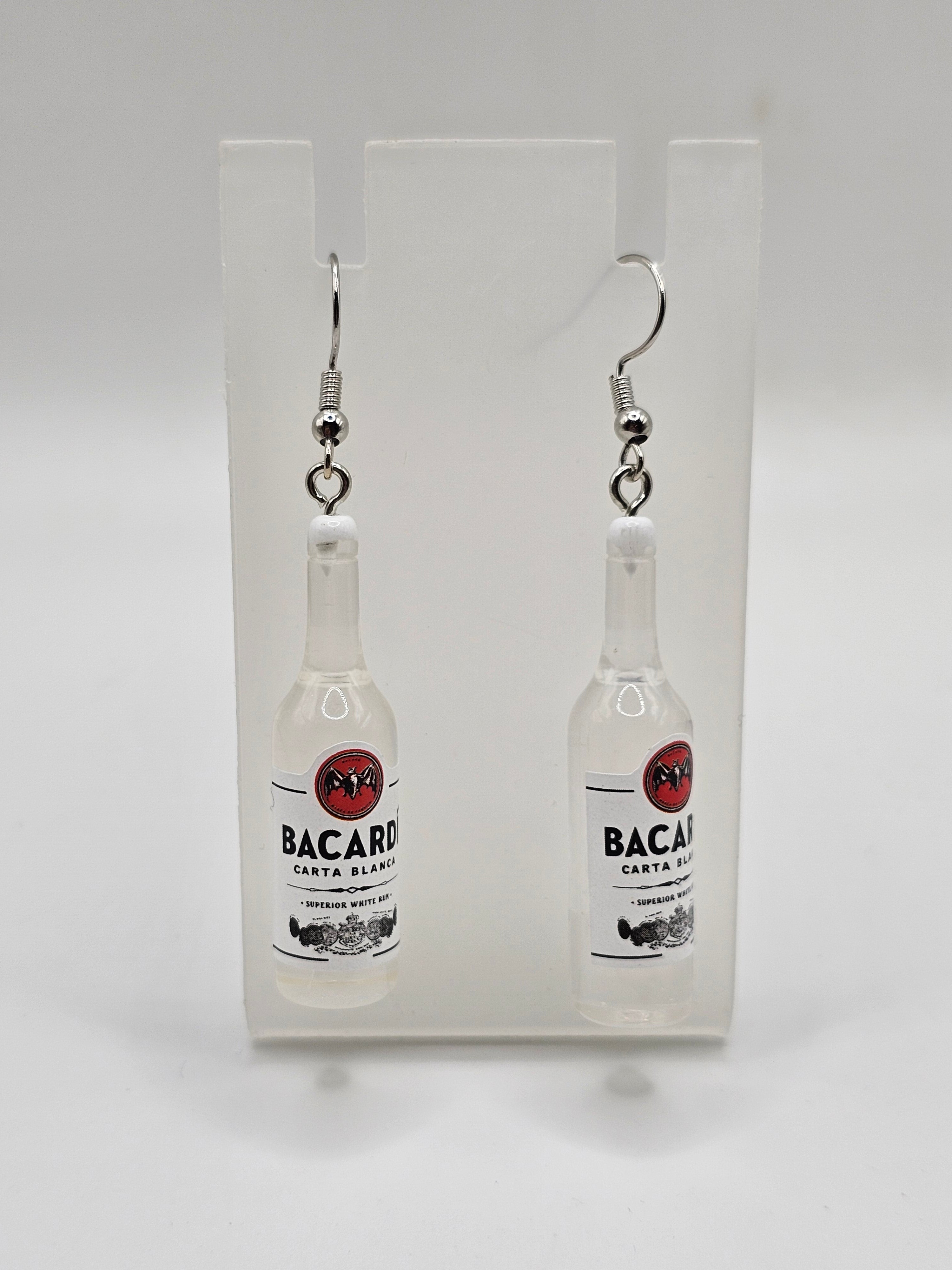 Bacardi Bottle Earrings