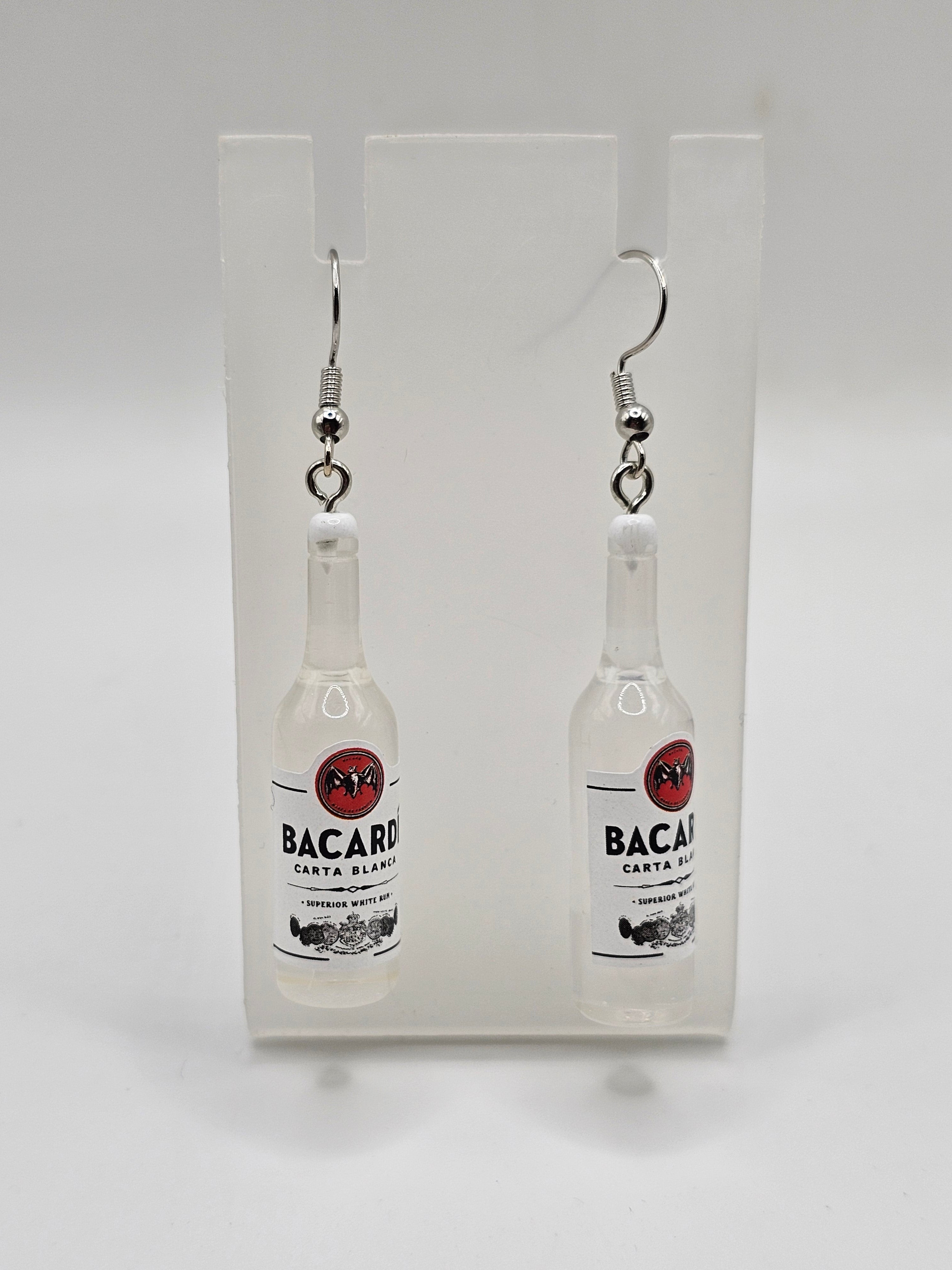 Bacardi Bottle Earrings