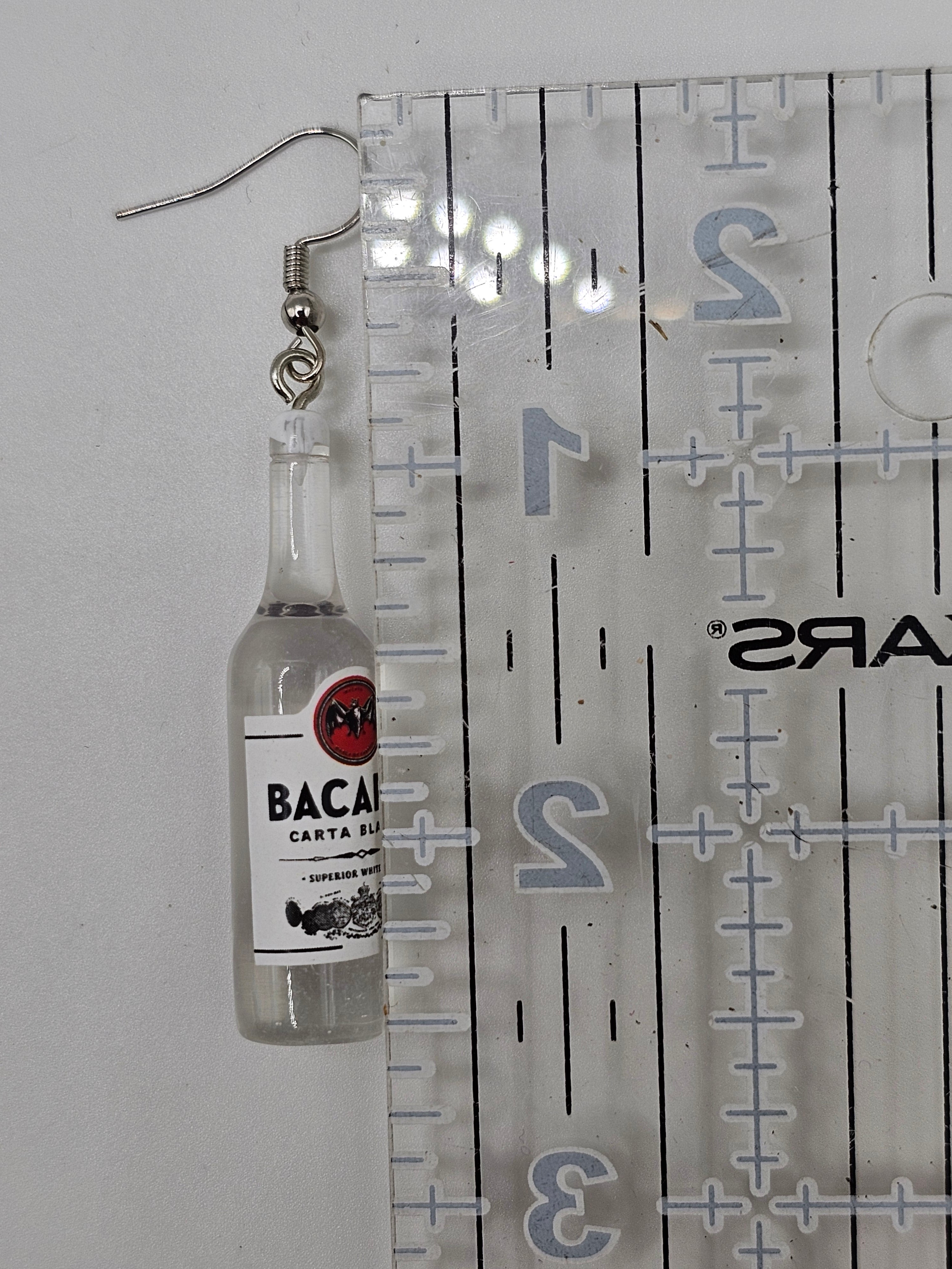 Bacardi Bottle Earrings