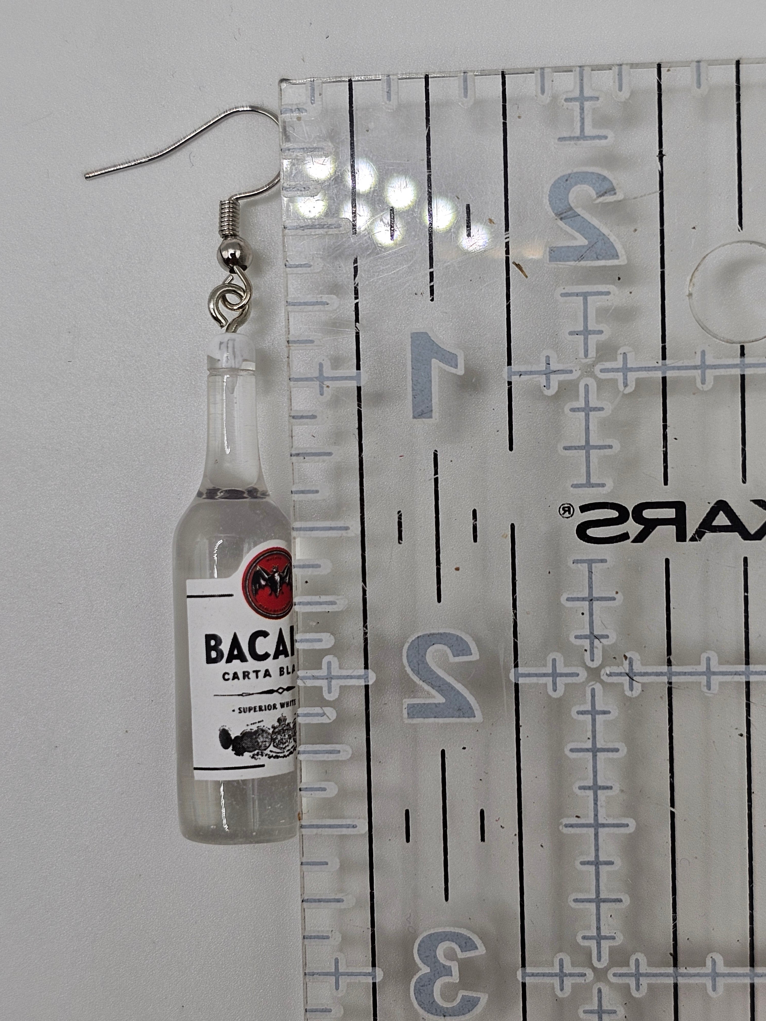 Bacardi Bottle Earrings