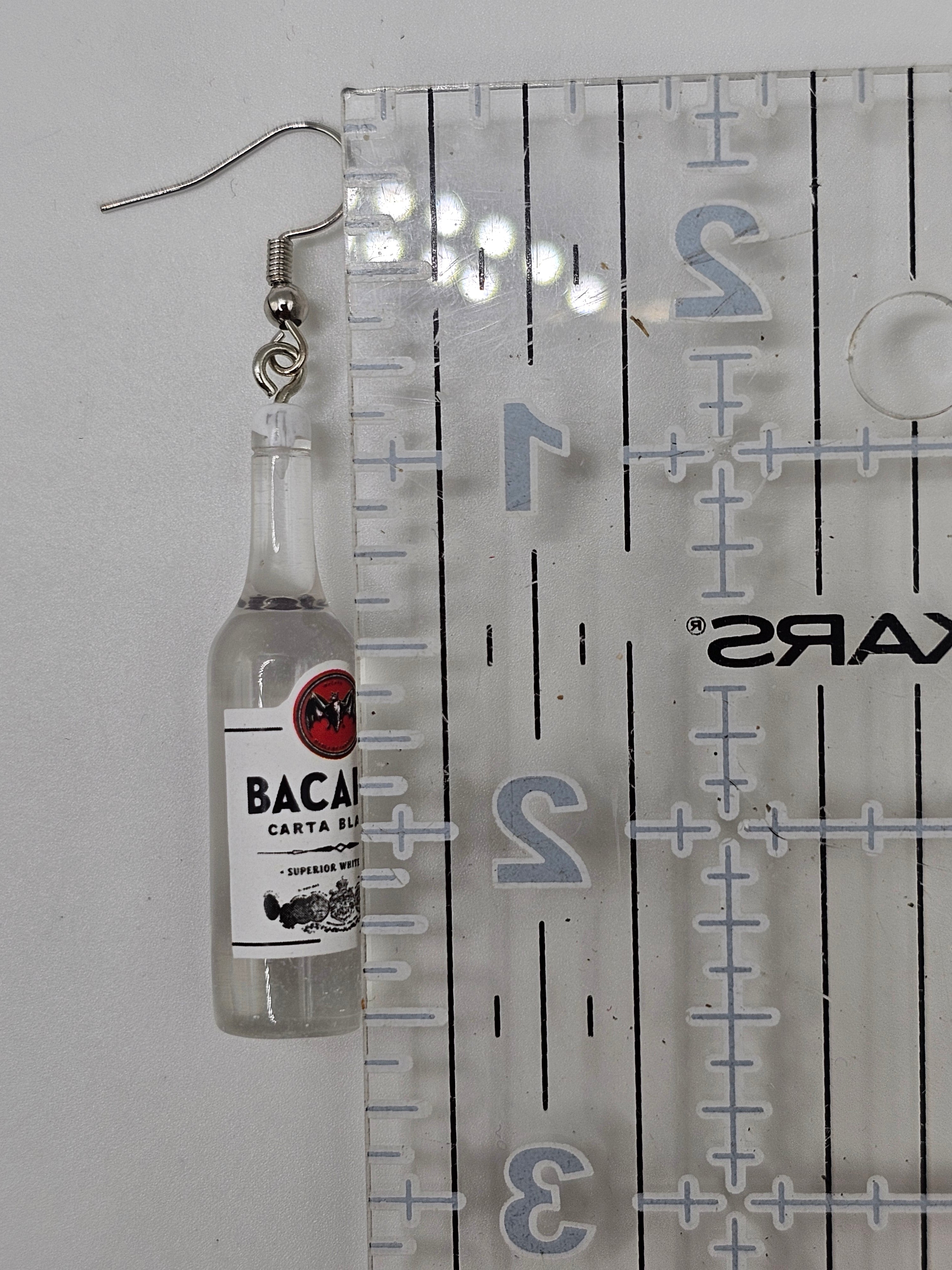 Bacardi Bottle Earrings