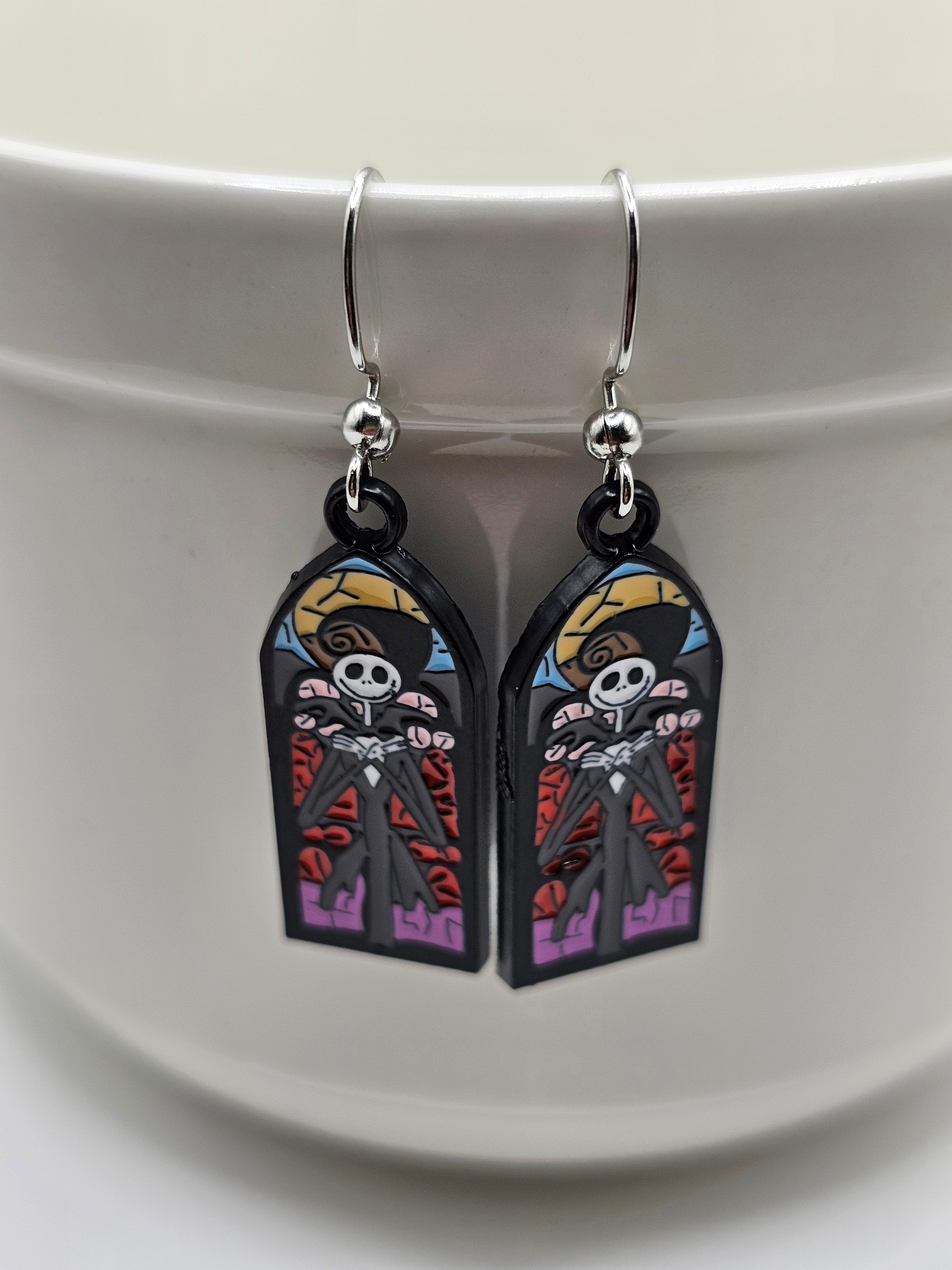 Stain Glass Jack Earrings