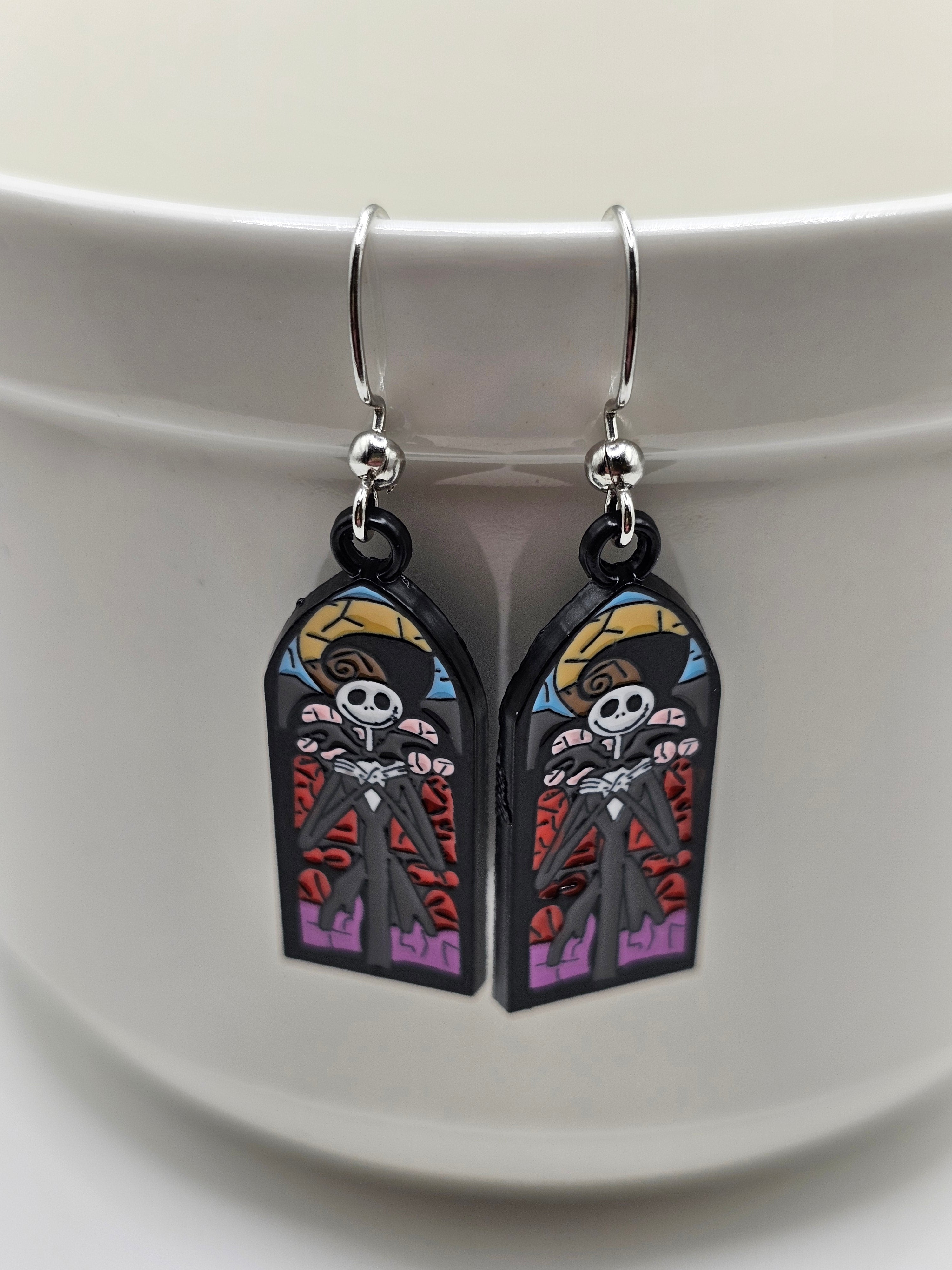 Stain Glass Jack Earrings