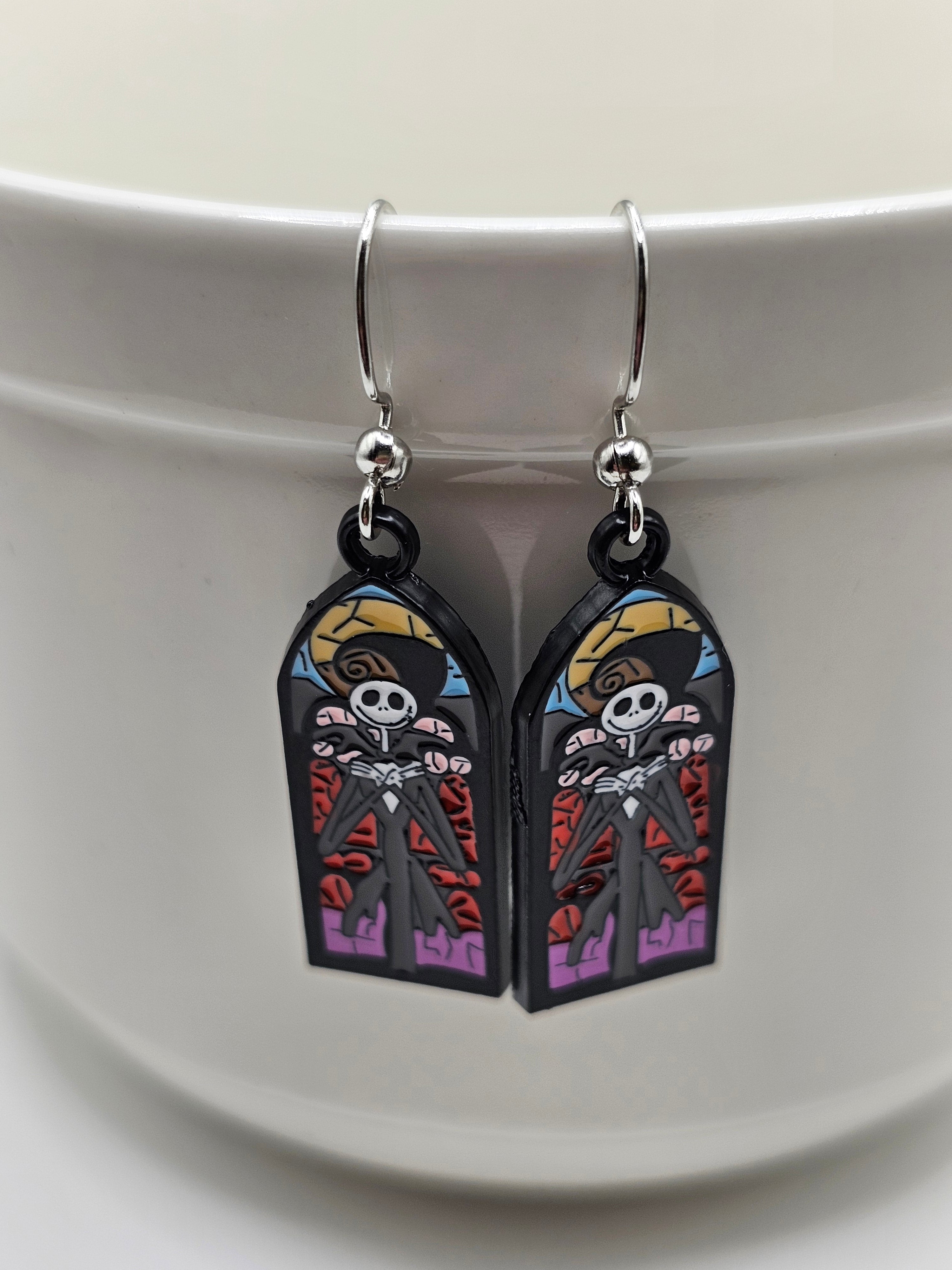 Stain Glass Jack Earrings