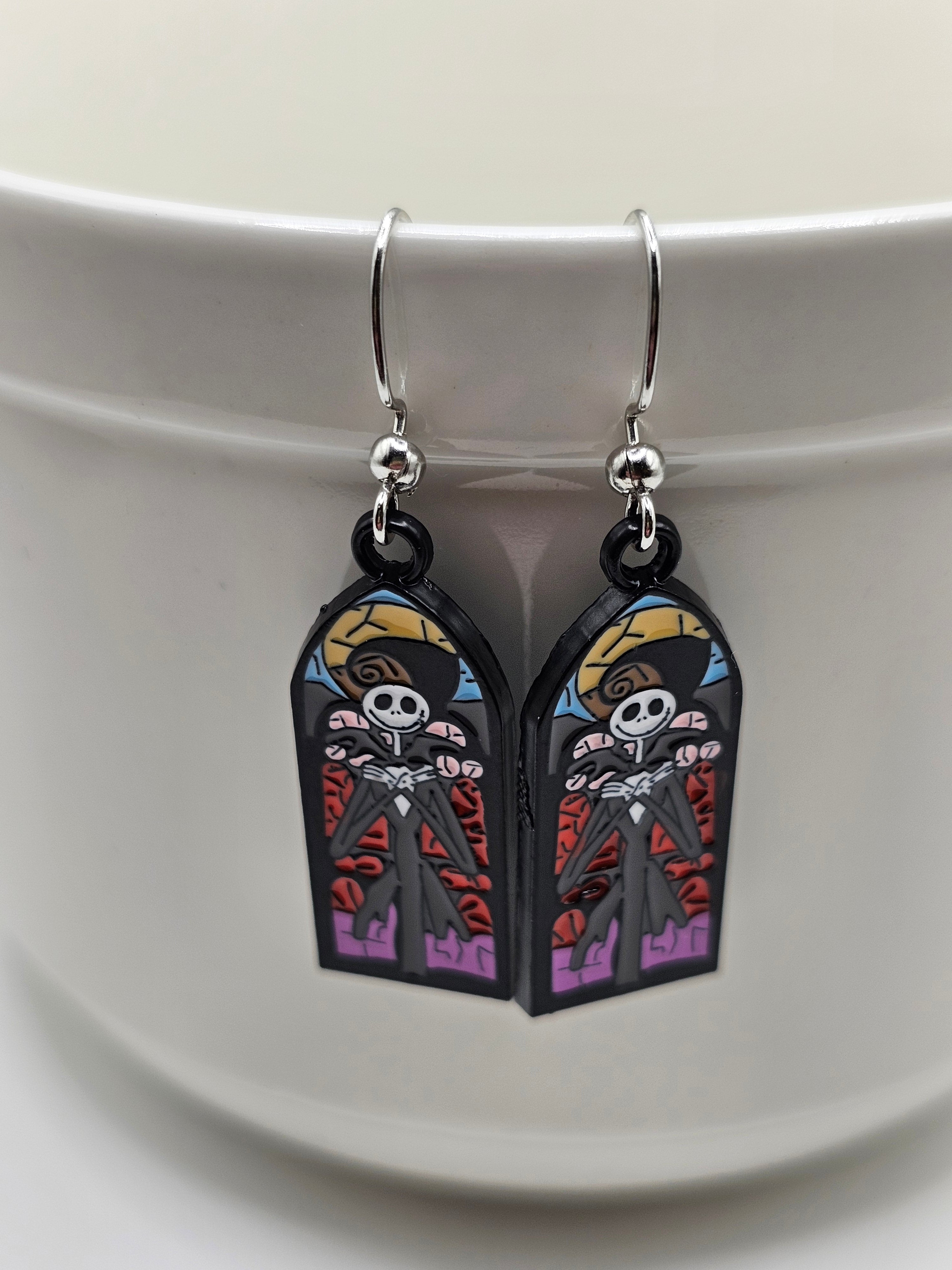 Stain Glass Jack Earrings