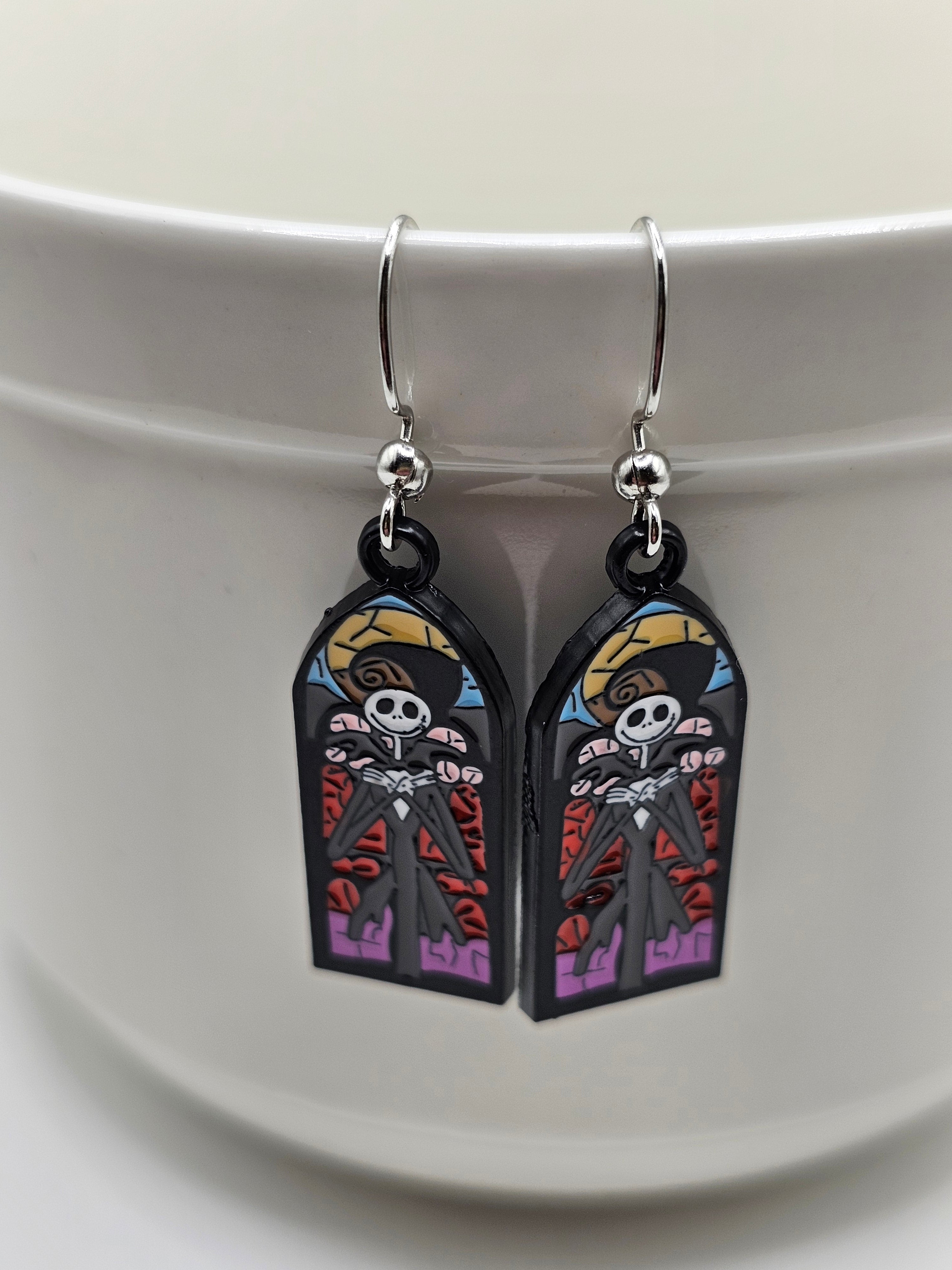 Stain Glass Jack Earrings