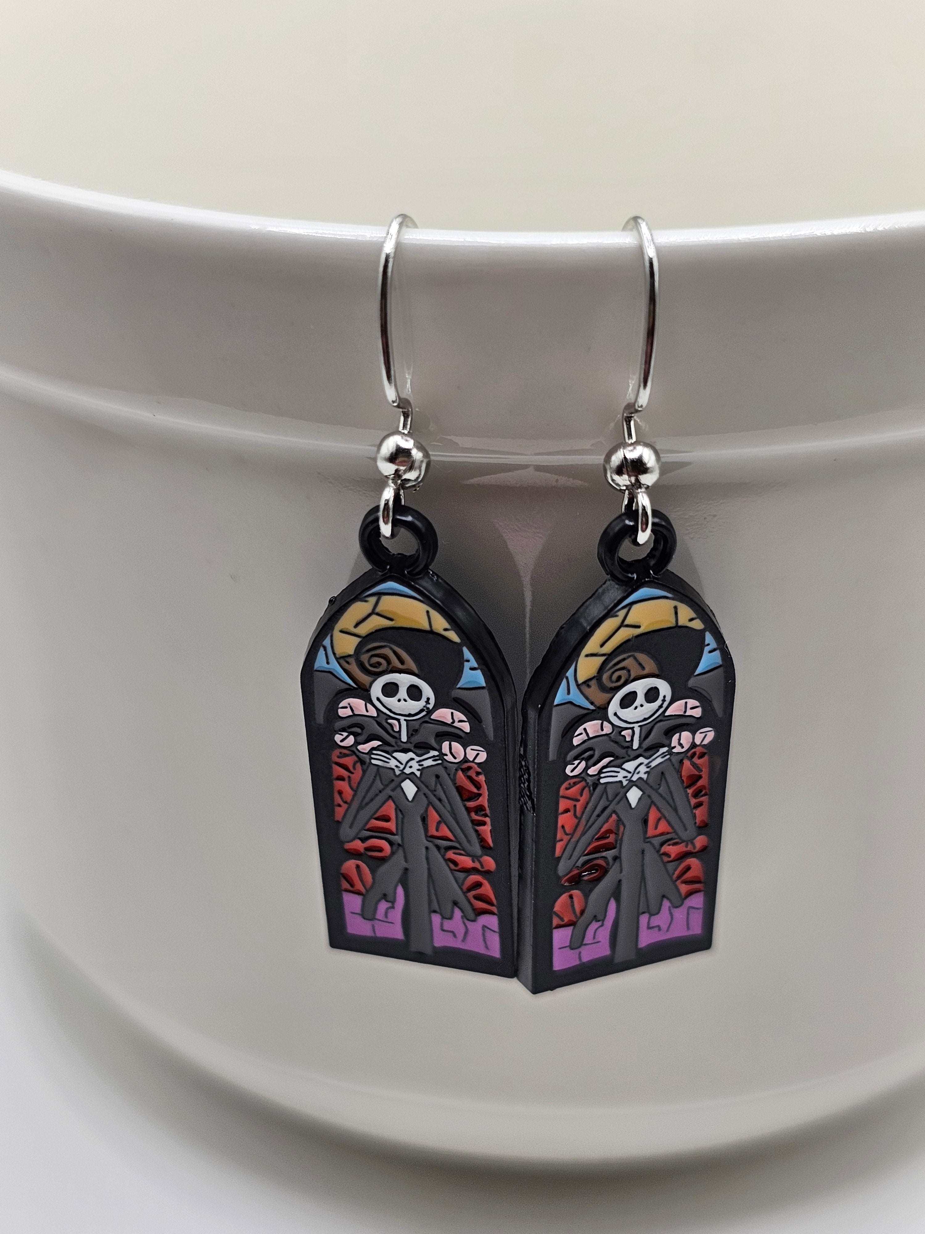 Stain Glass Jack Earrings