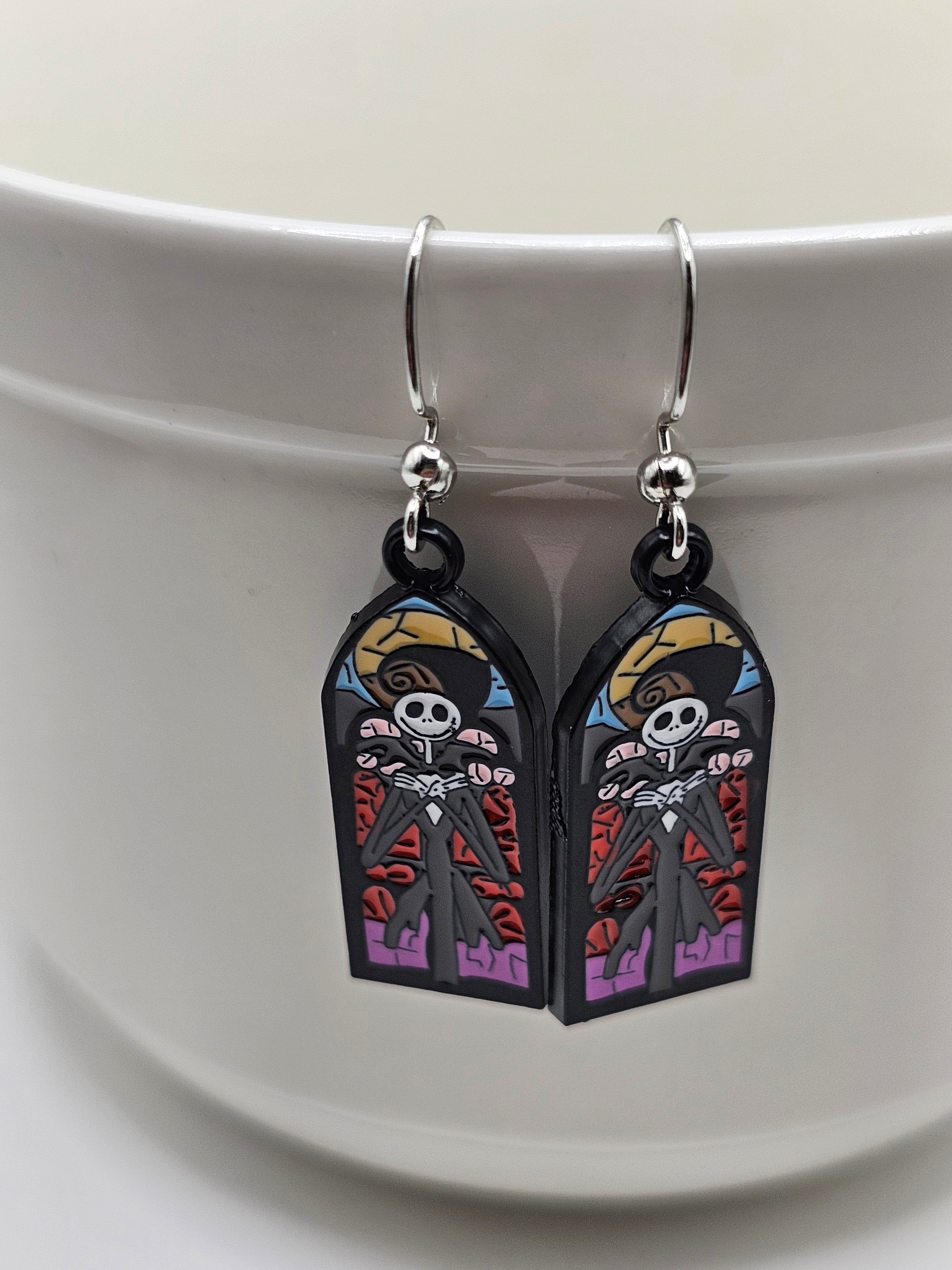 Stain Glass Jack Earrings