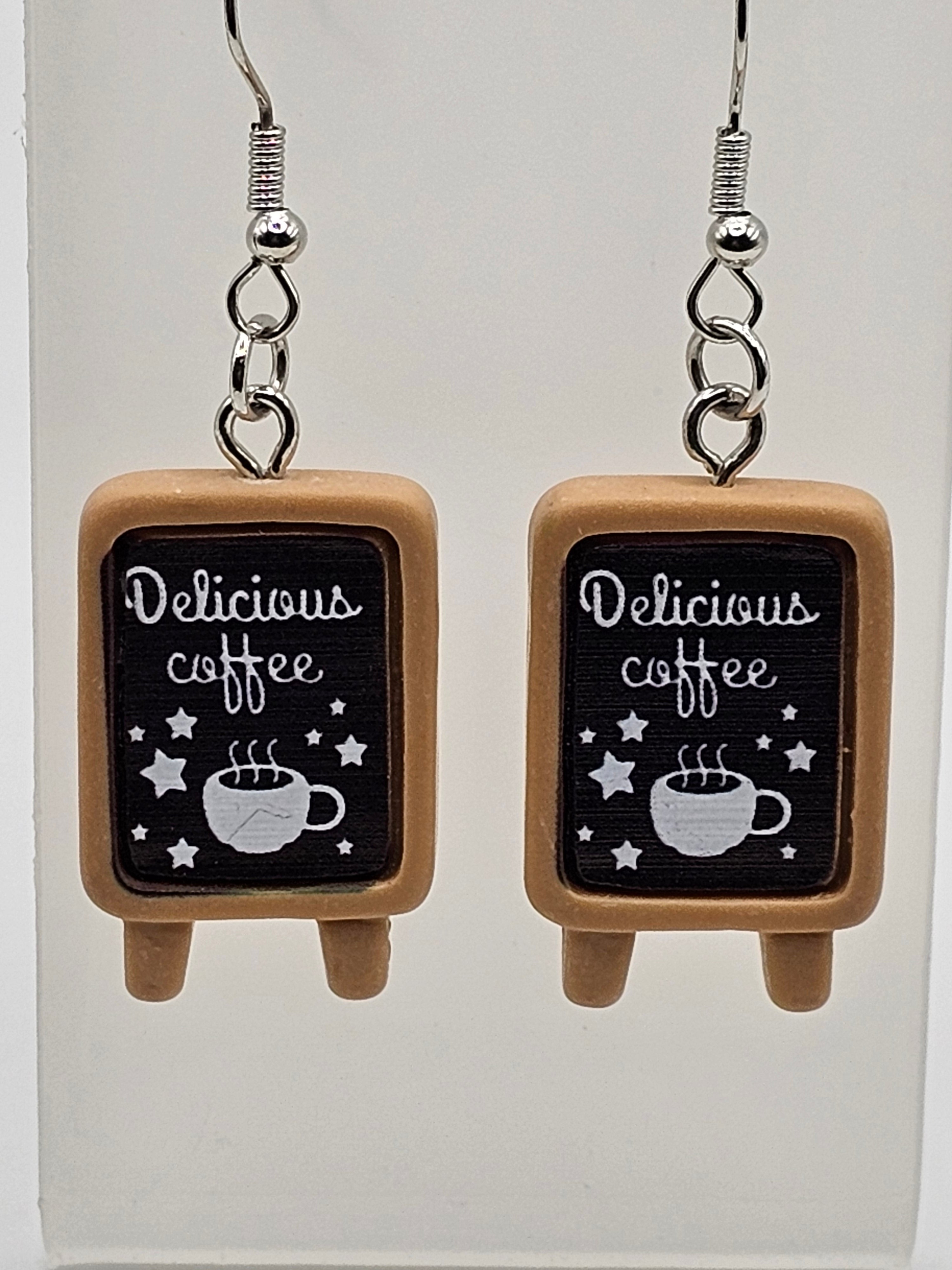 Coffee Board Earrings