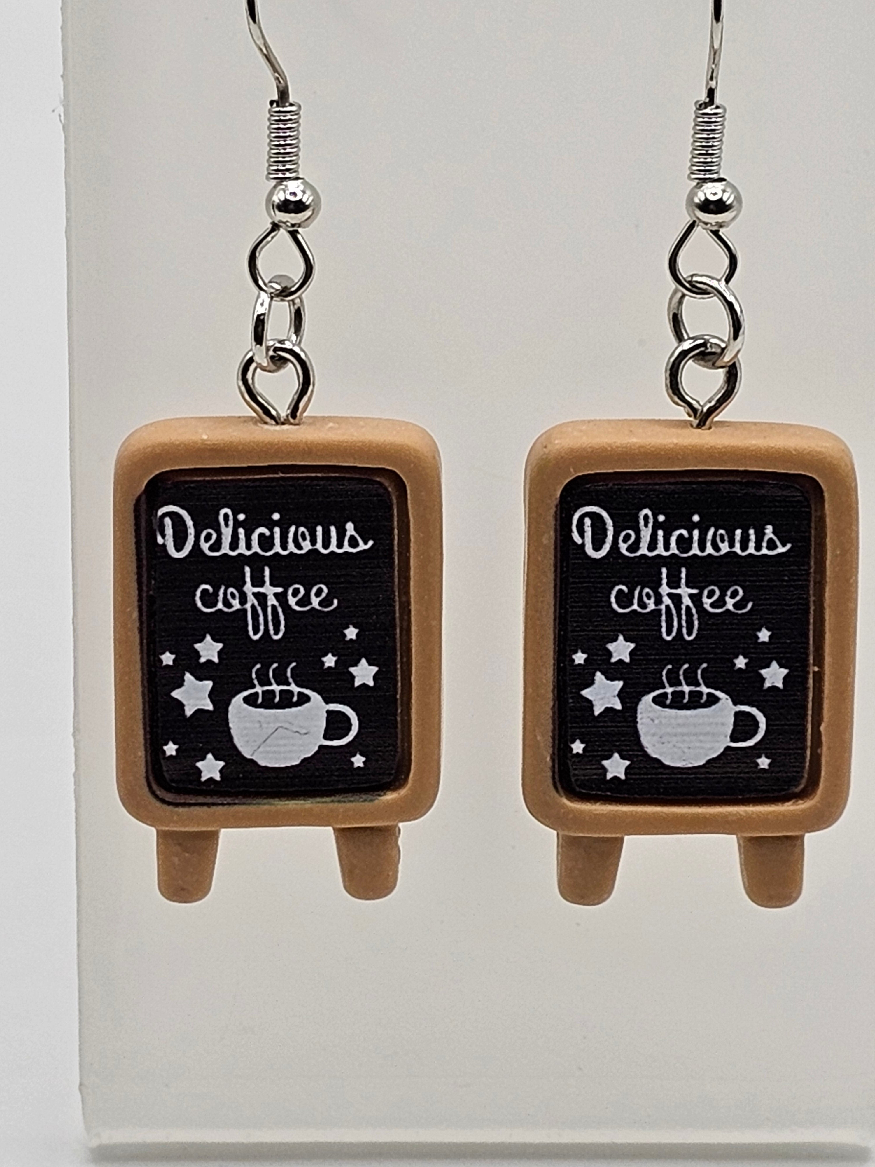 Coffee Board Earrings