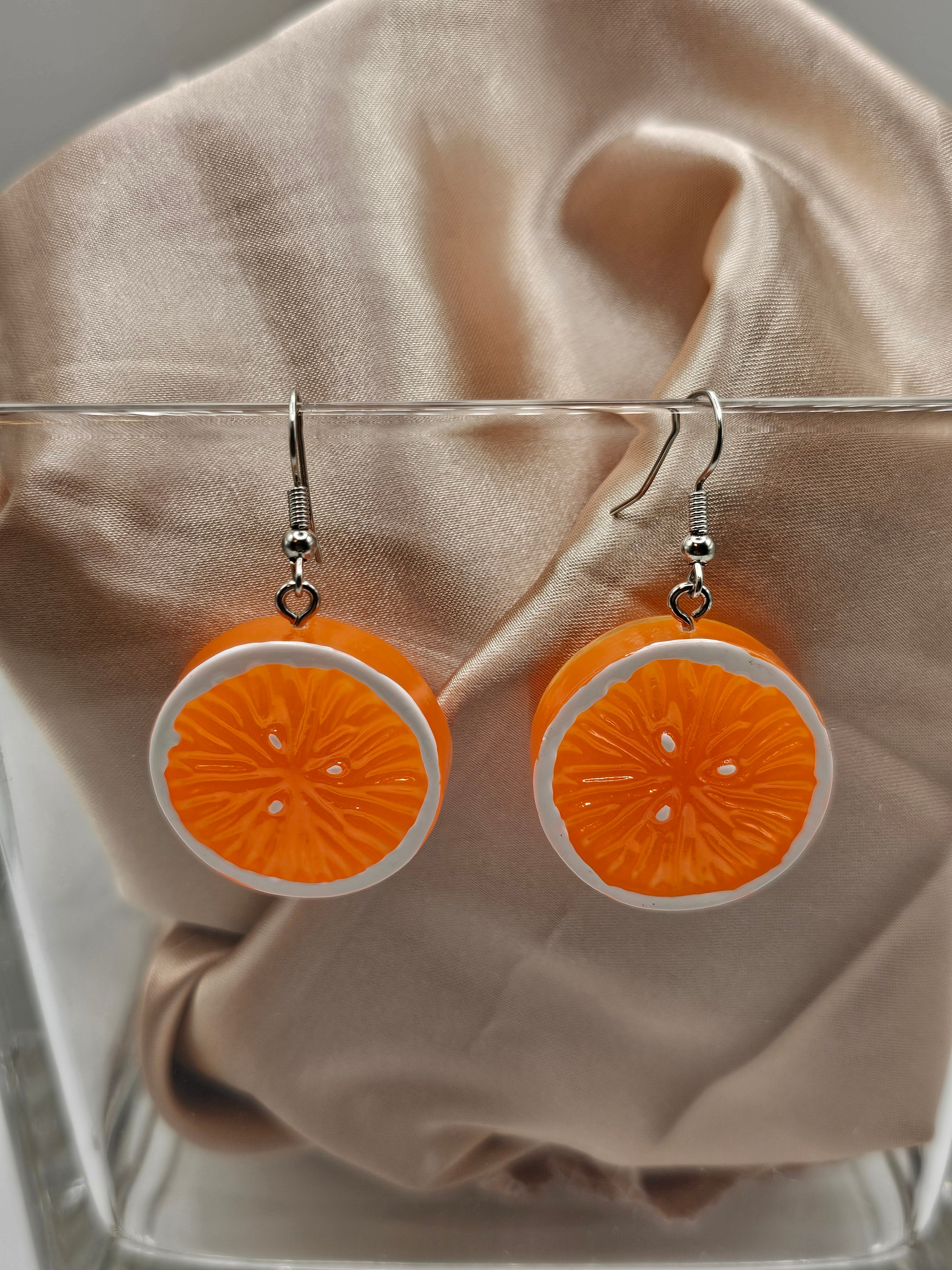 Orange Slice Earrings