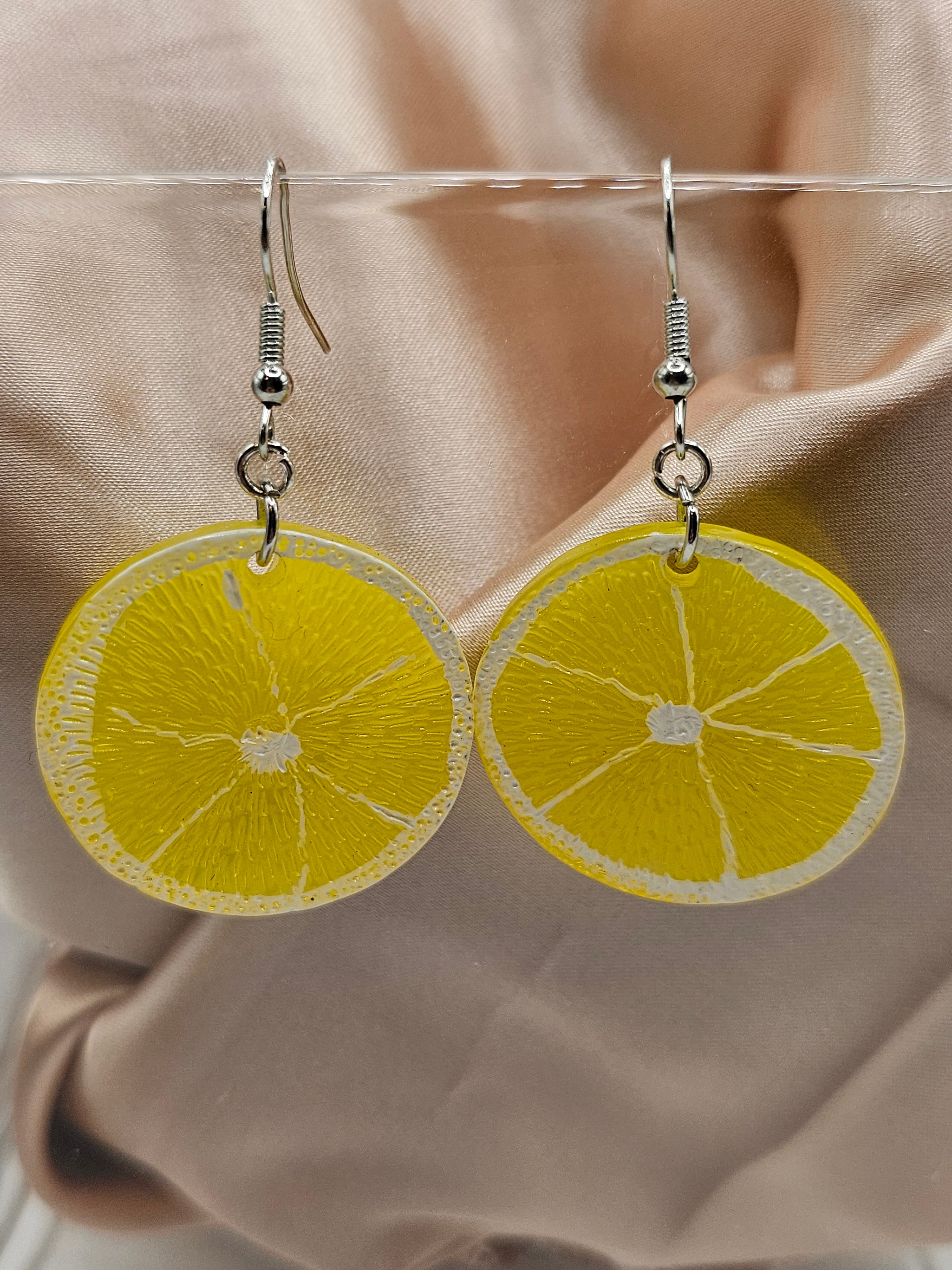 Lemon Slice Earrings