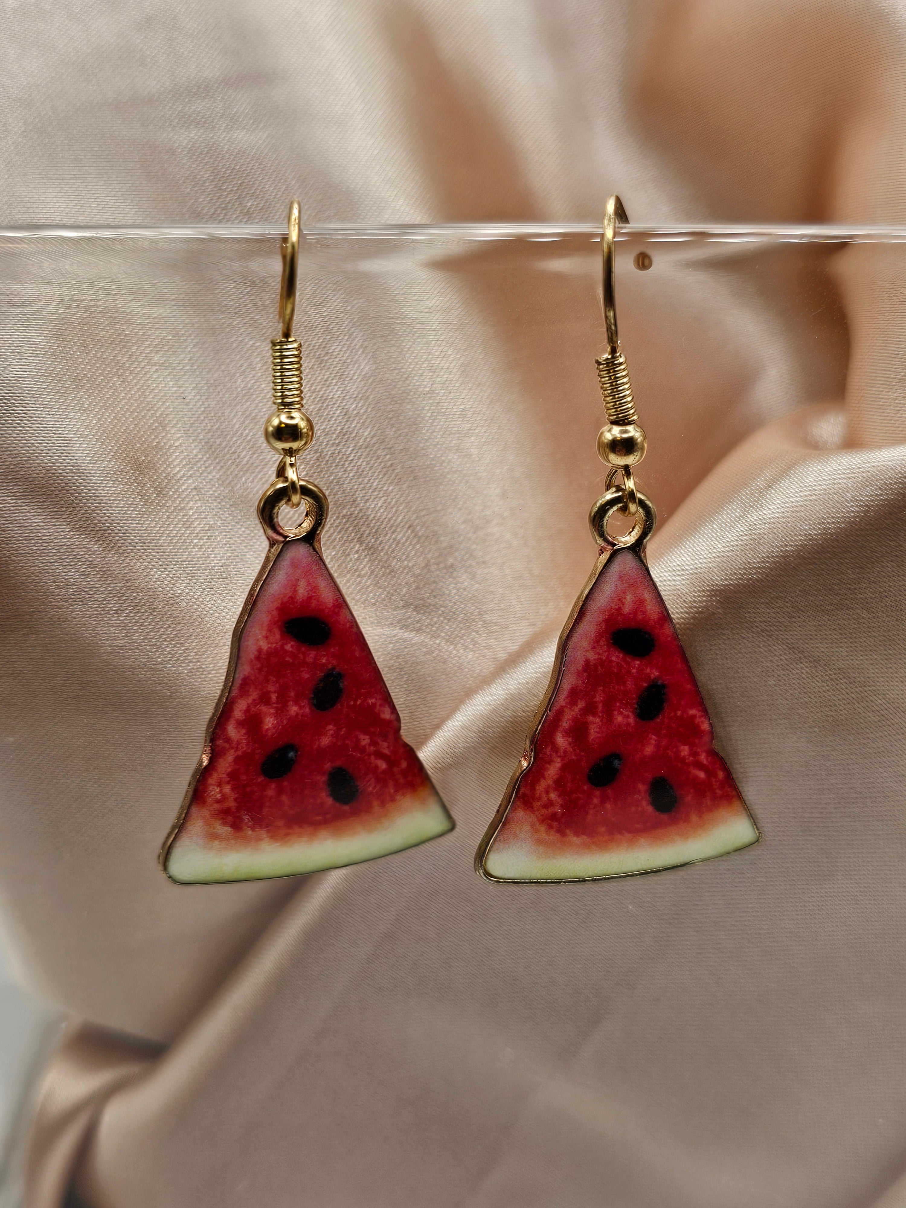 Watermelon Sliced Earrings