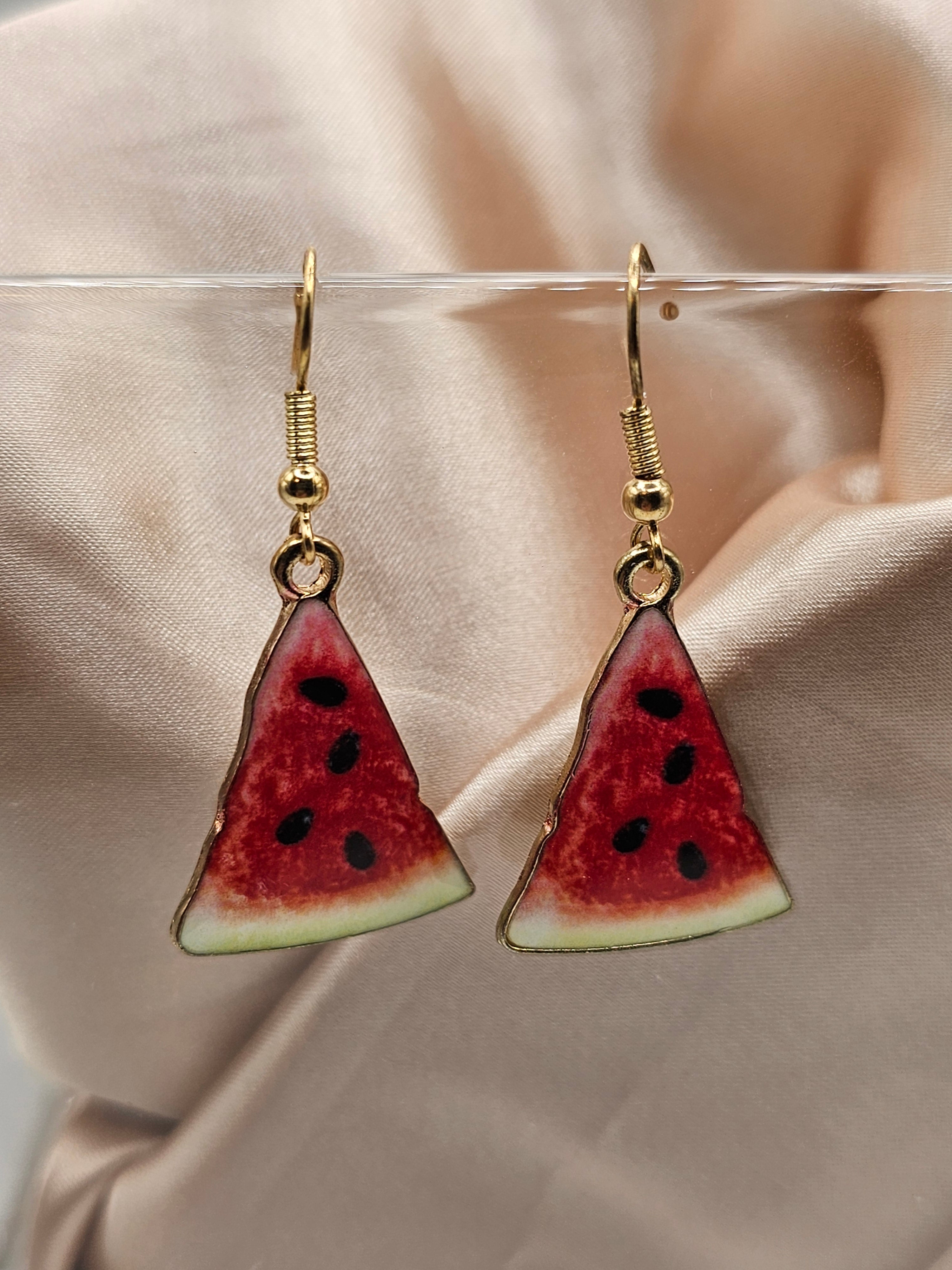 Watermelon Sliced Earrings