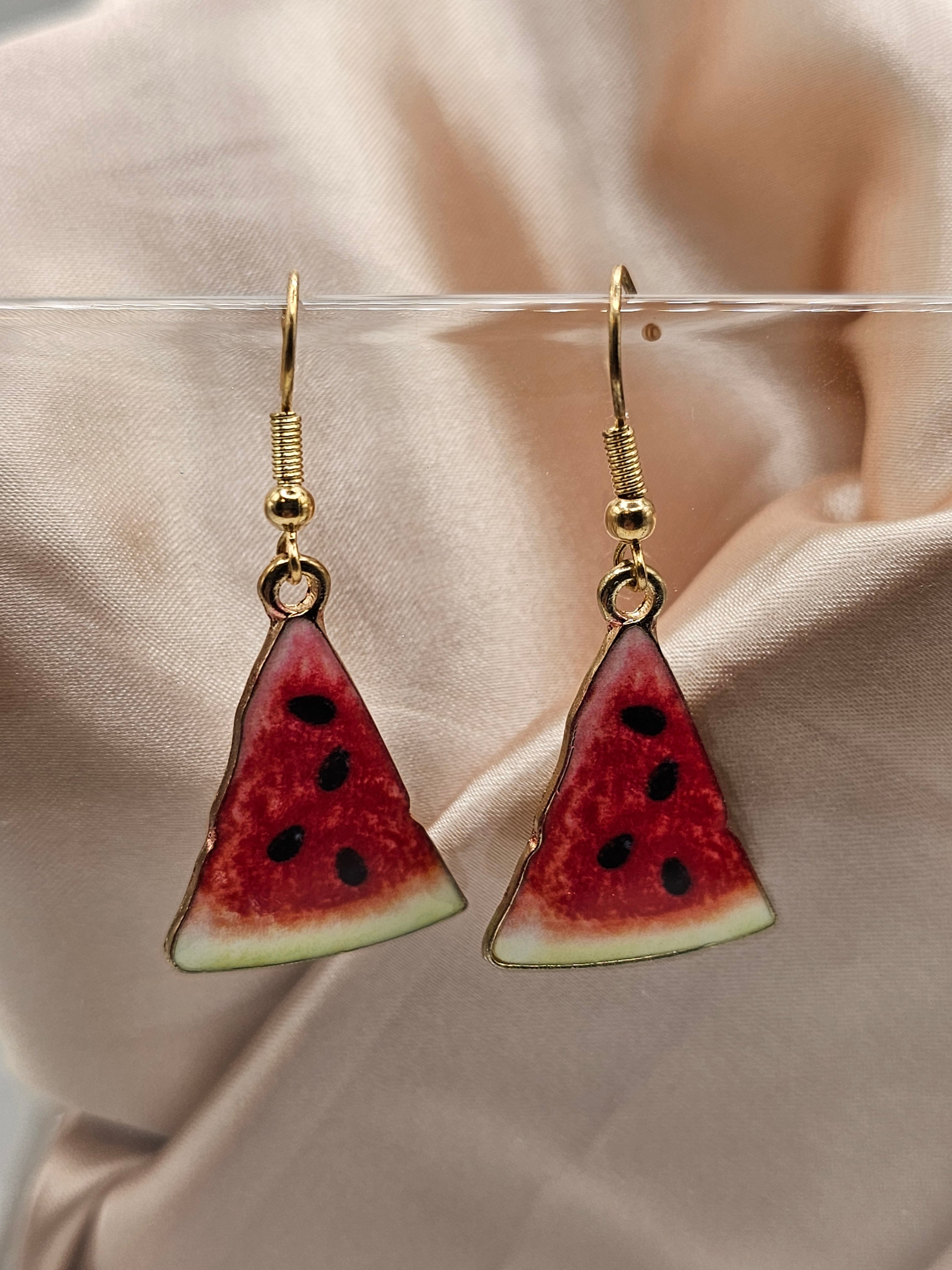 Watermelon Sliced Earrings