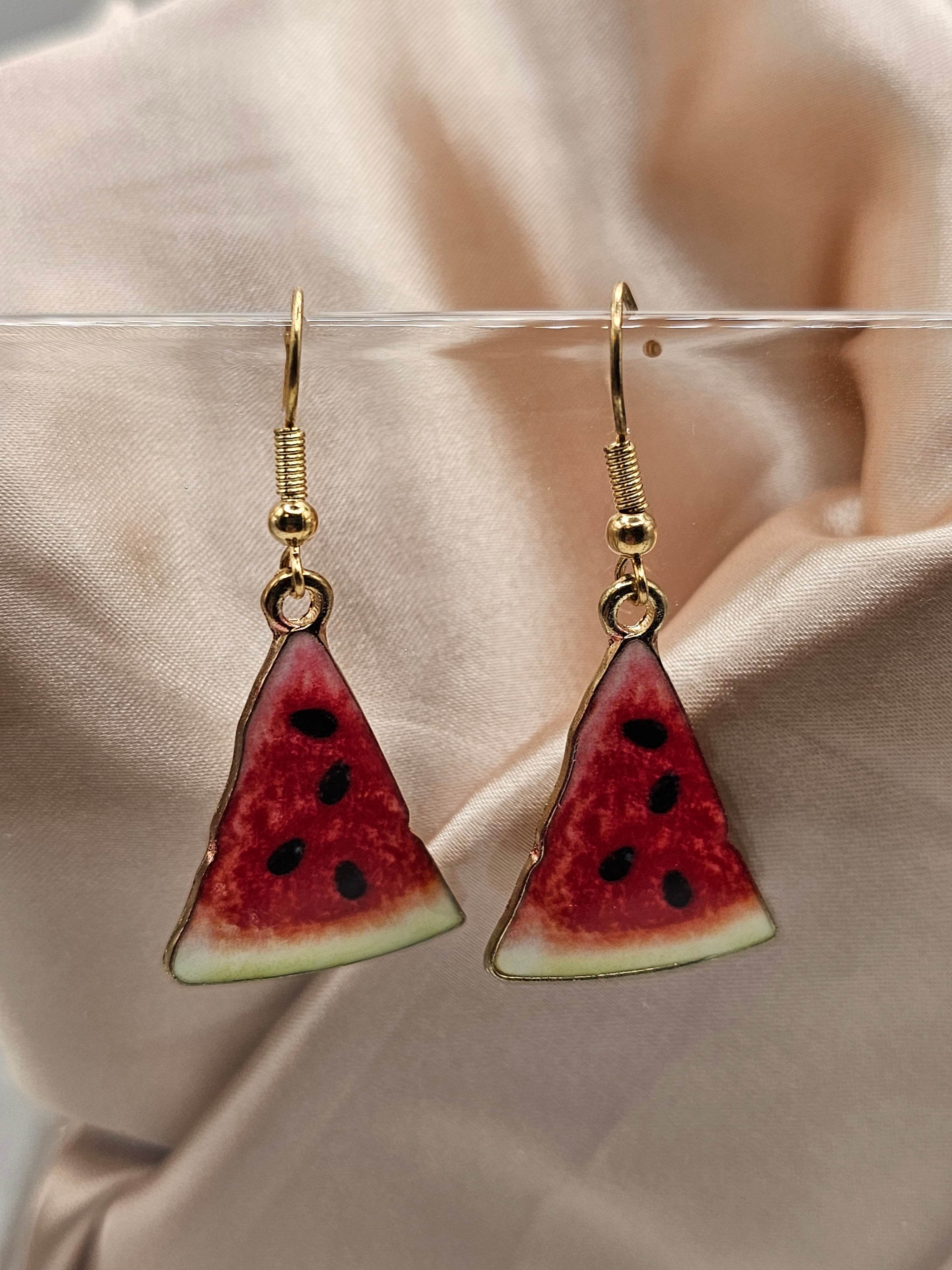 Watermelon Sliced Earrings