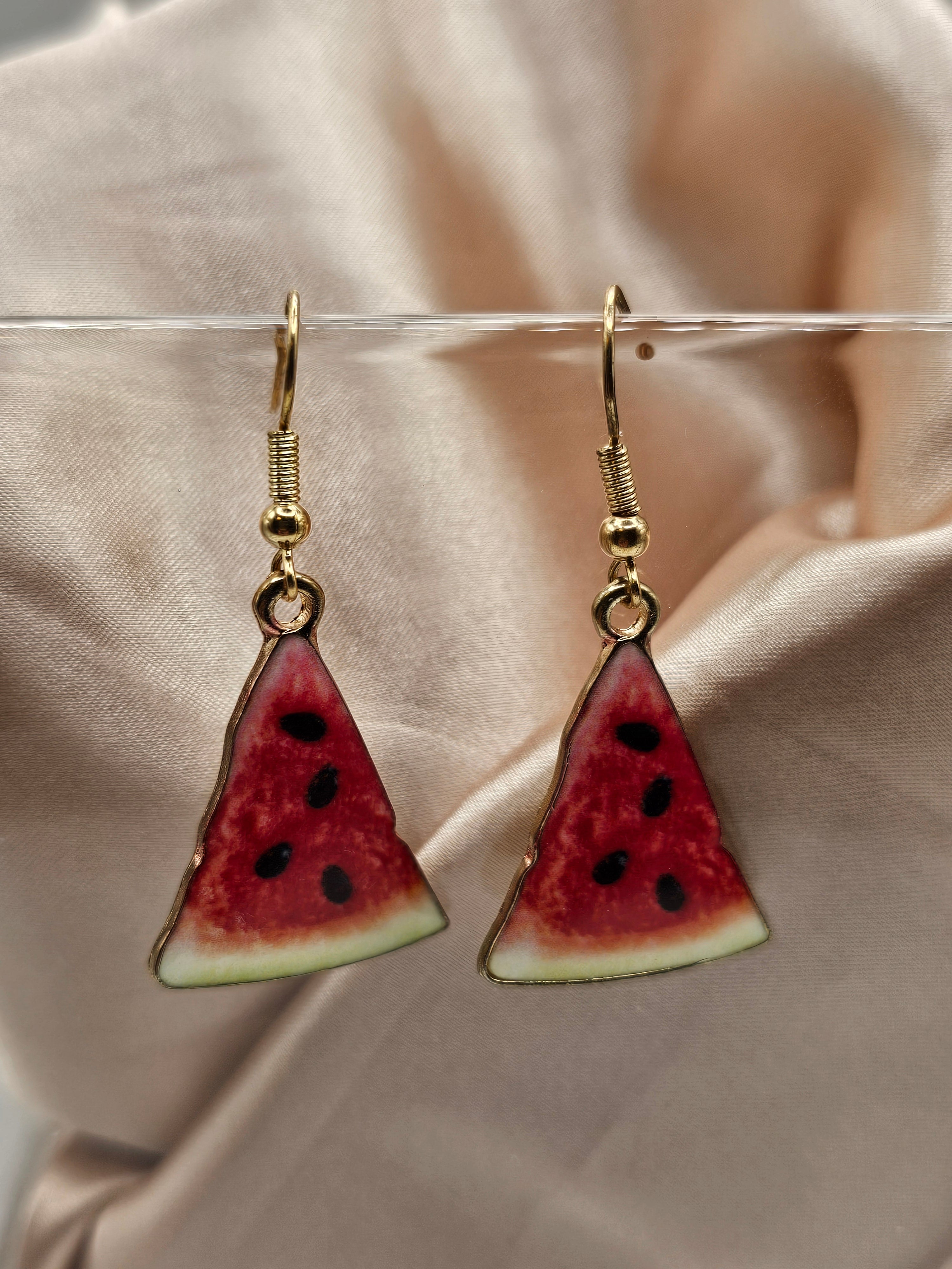 Watermelon Sliced Earrings